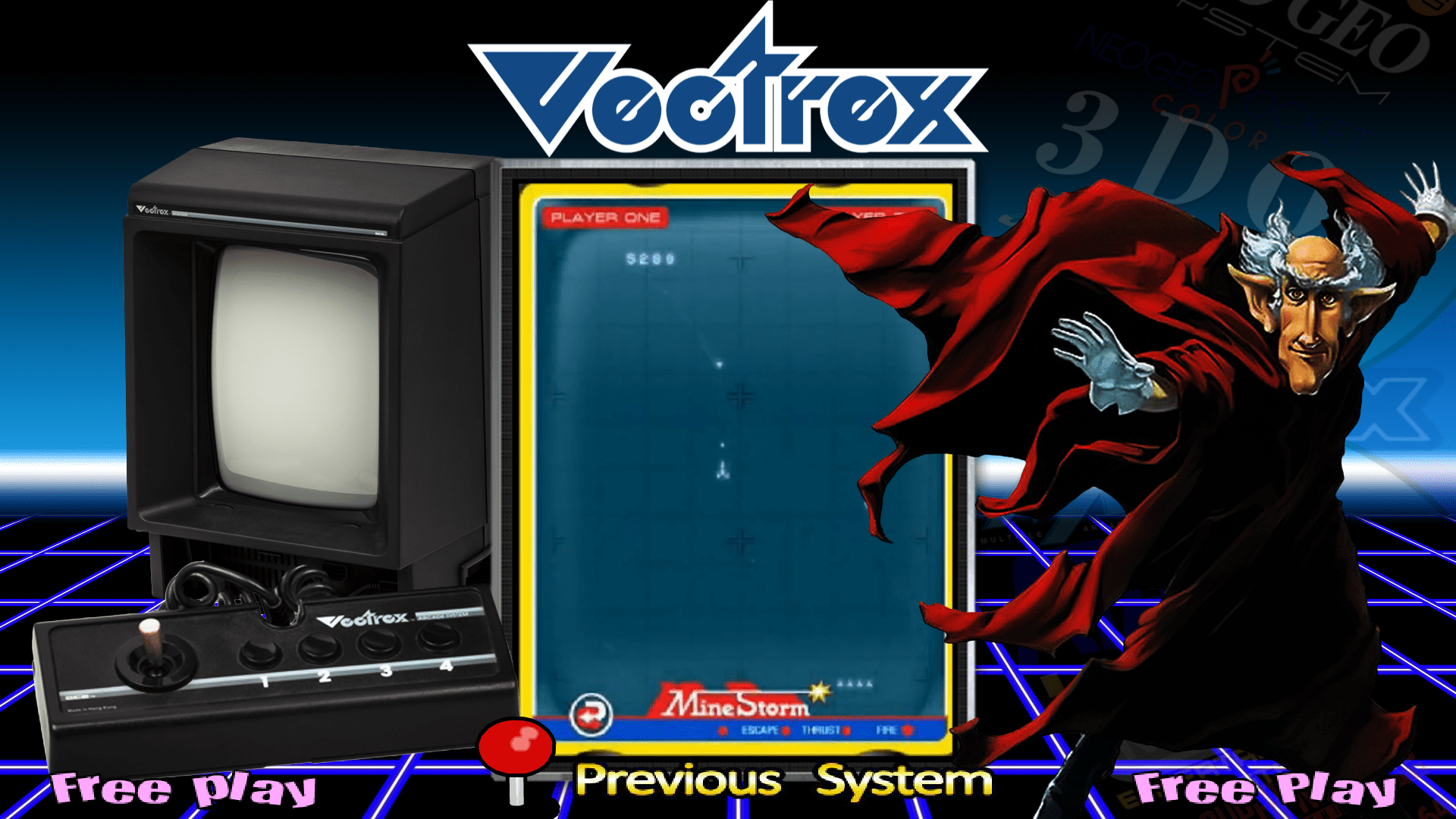 GCE Vectrex Menu (16:9) Menu Themes