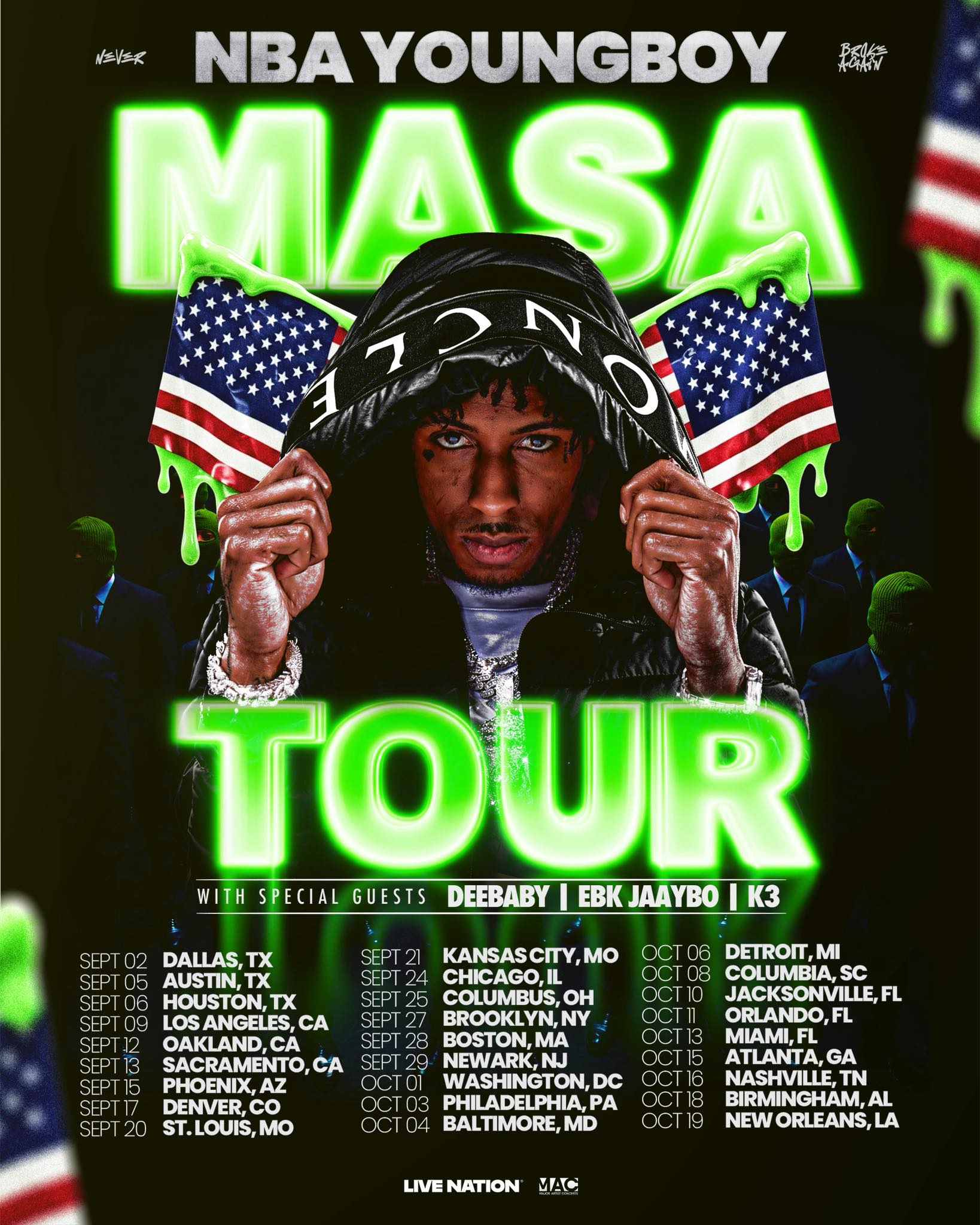 NBA YoungBoy Tour 2025: MASA