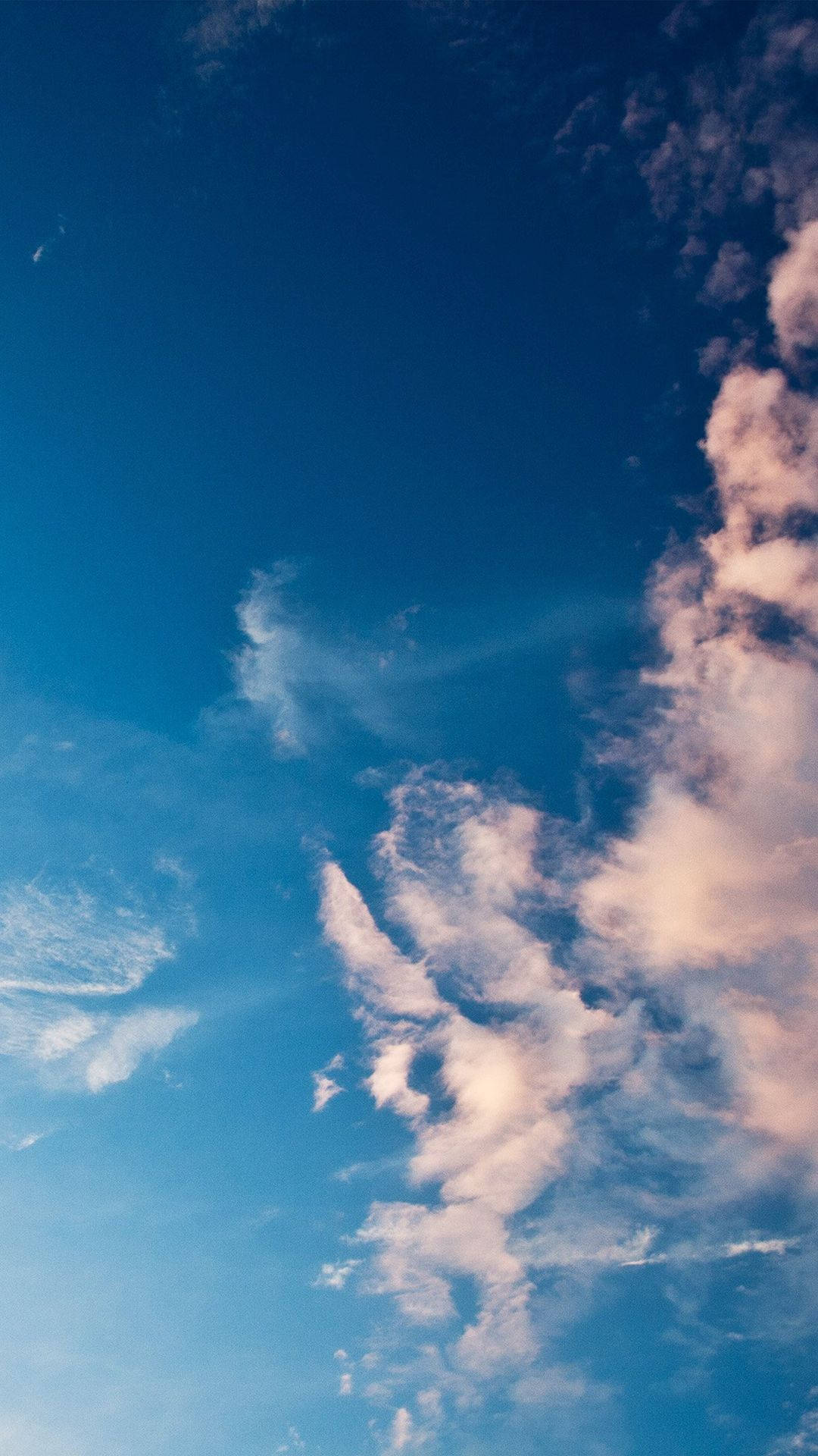 Download Blue Sky With Soft Clouds Wallpaper
