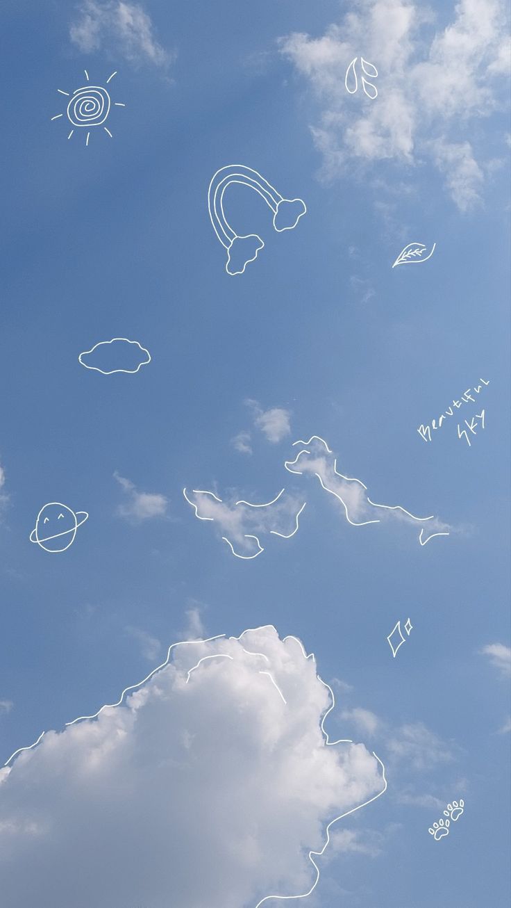 Pastel blue, sky blue, blue aesthetic wallpaper for android