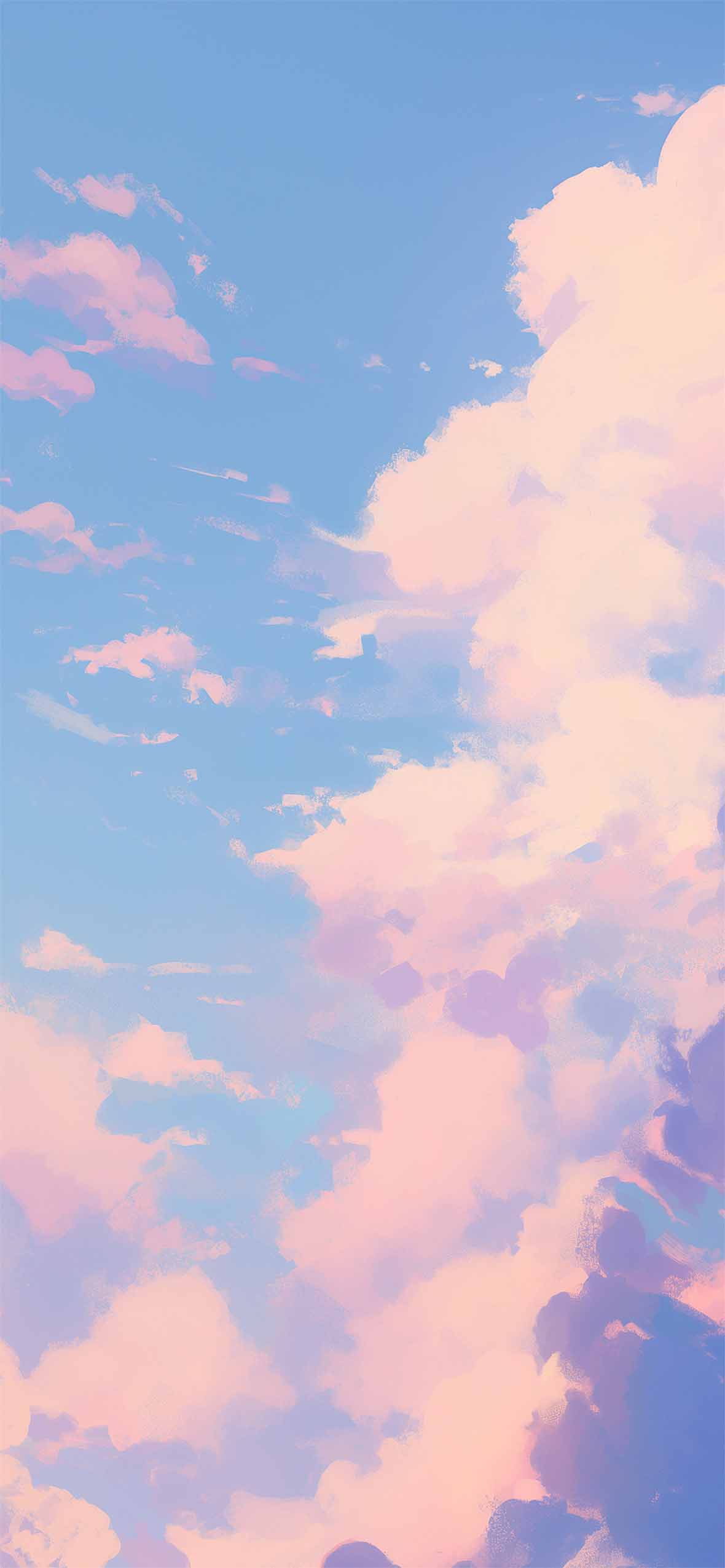 Soft Clouds Aesthetic Sky Wallpaper Blue Wallpaper