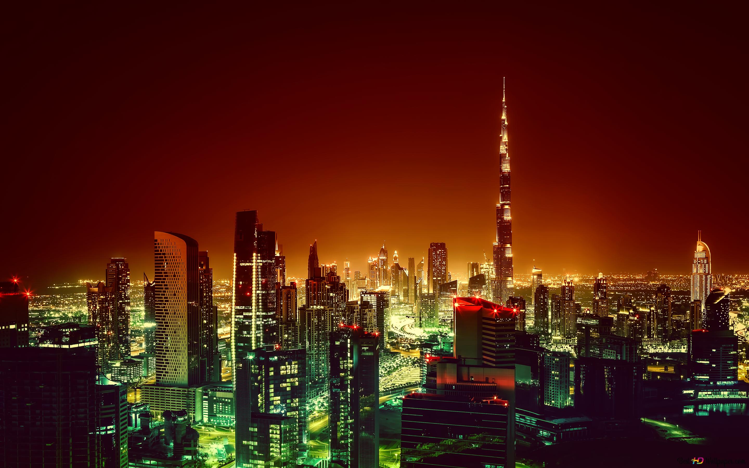 Dubai's cityscape 4K wallpaper download