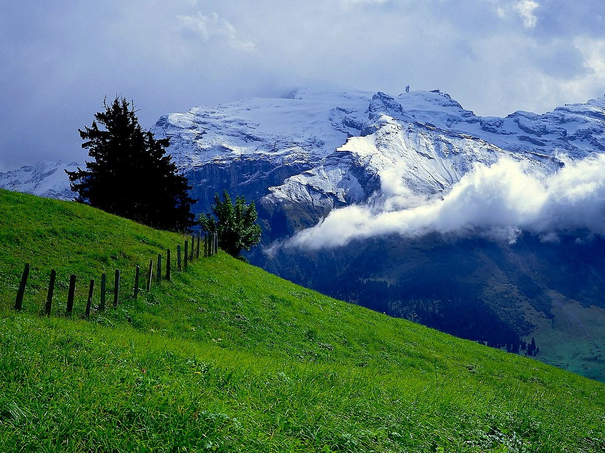 Nice Mountains, Switzerland, Highland background. Download Best Free photo