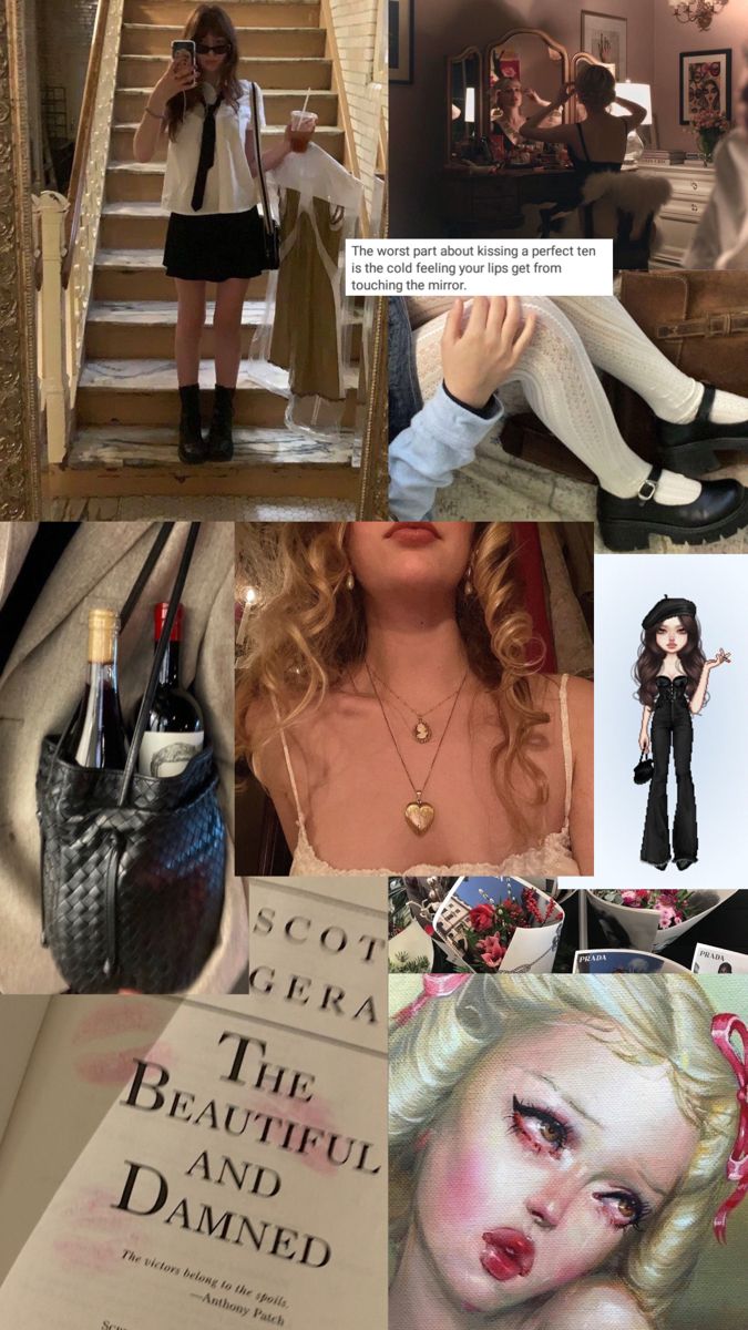 messy french girl aesthetic wallpaper