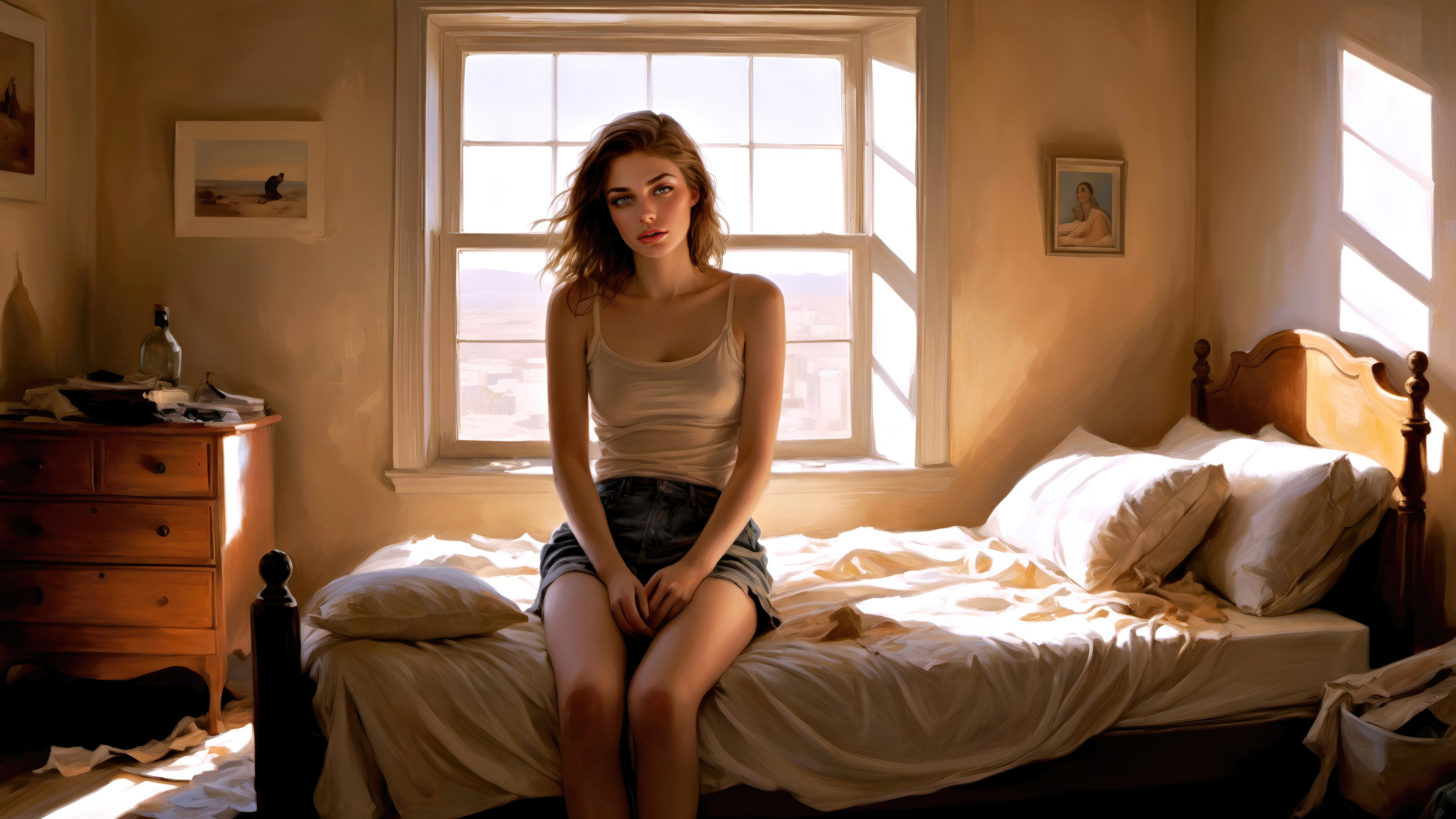 A Messy Room Girl Wallpaper, HD Artist Wallpaper, 4k Wallpaper, Image, Background, Photos and Picture