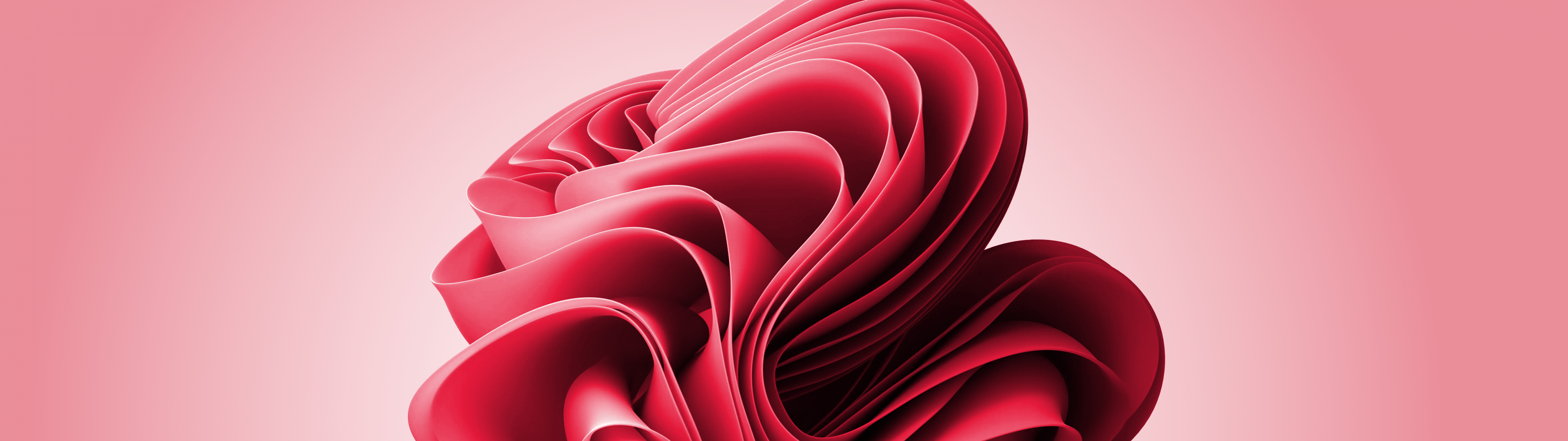 Windows 11 Wallpaper 4K, Ultrawide, Pastel pink