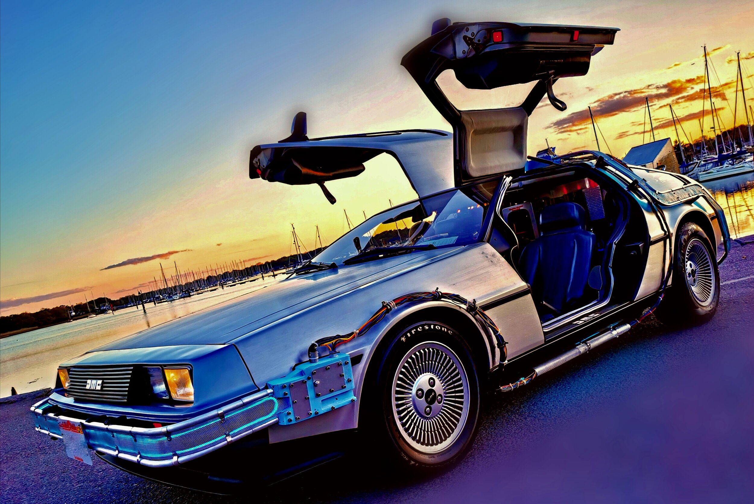 Experience the Ultimate DeLorean Time Machine 1 C and KITT Movie Car Hire