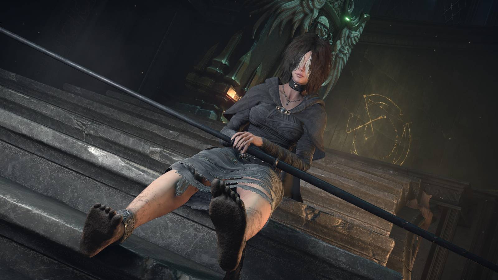 The Maiden In Black's Feet Are Filthy In Demon's Souls Remake