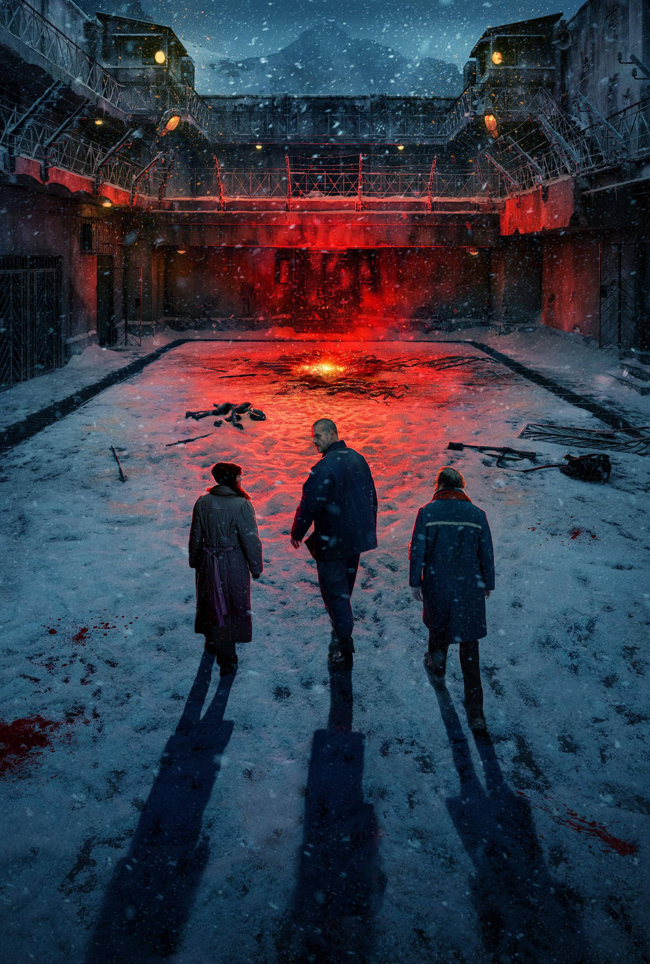 Download Stranger Things 4 Snowy Prison Wallpaper
