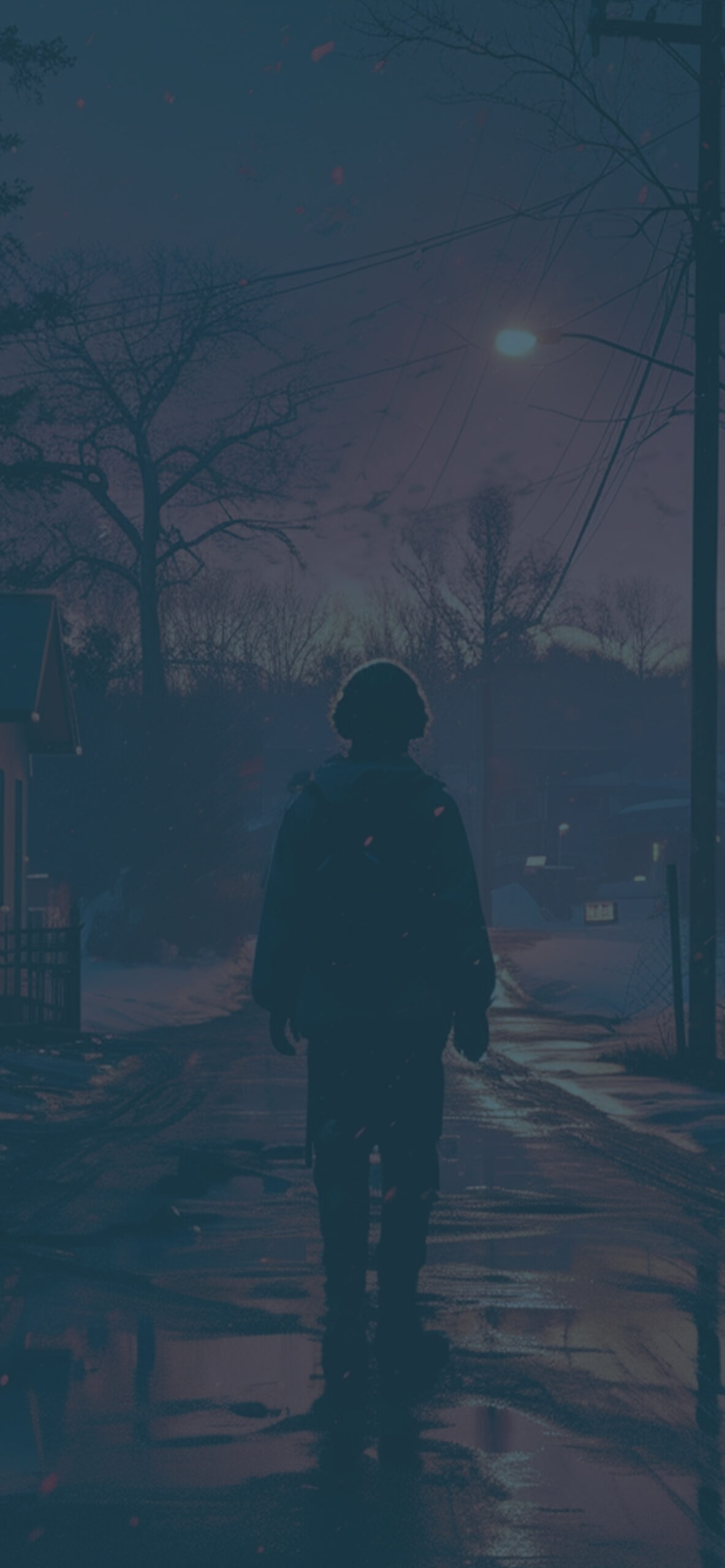 Stranger Things Dark Sunset Wallpaper Phone Wallpaper