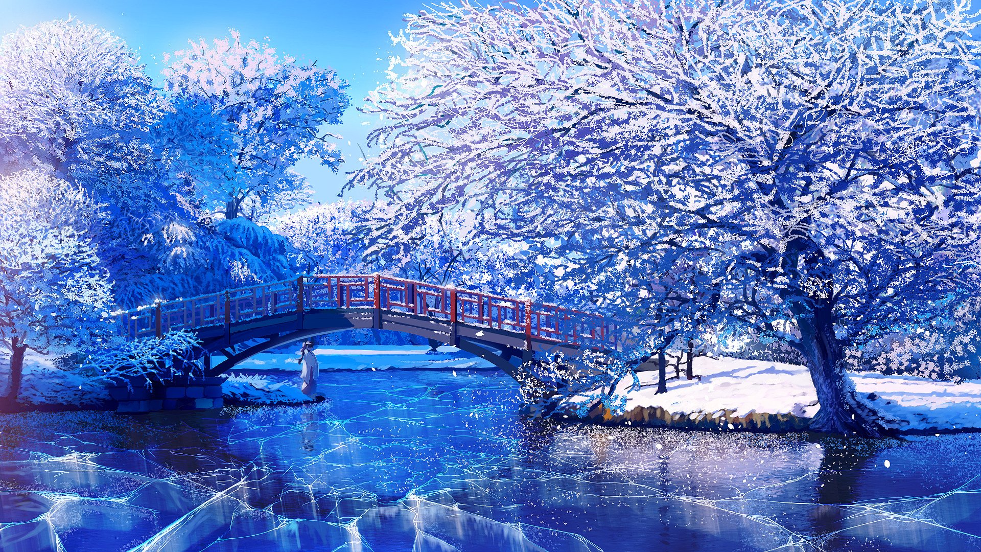 Winter Wonderland Anime HD Wallpaper