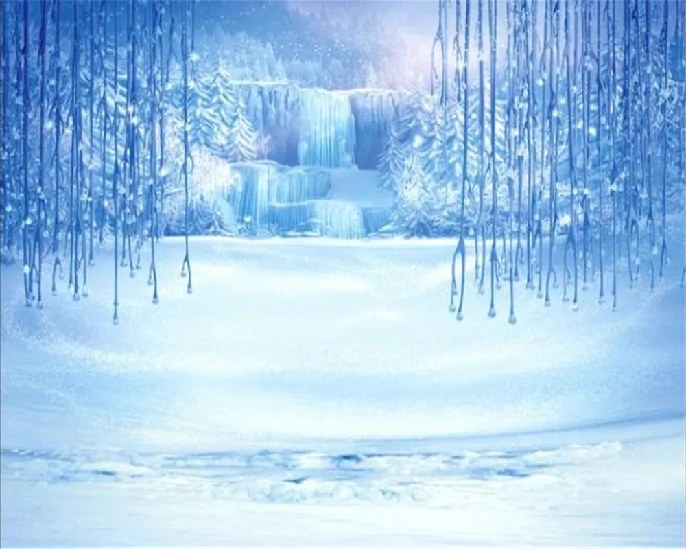 Elegant Blue Snow Scene 3D Wallpaper Your Premium Wall Decor Now! from Dhgate Wallpaper 32.17