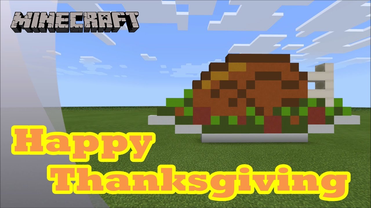 Minecraft: Pixel Art Tutorial and Showcase: Thanksgiving Turkey (Happy Thanksgiving)