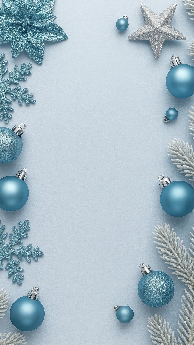 Elegant festive winter mobile wallpaper
