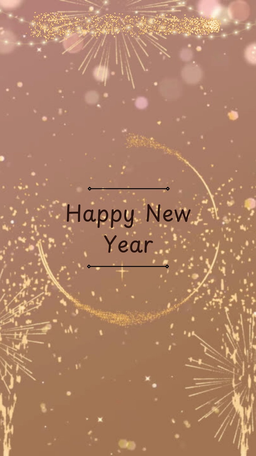 White Minimalist New Year Instagram Story