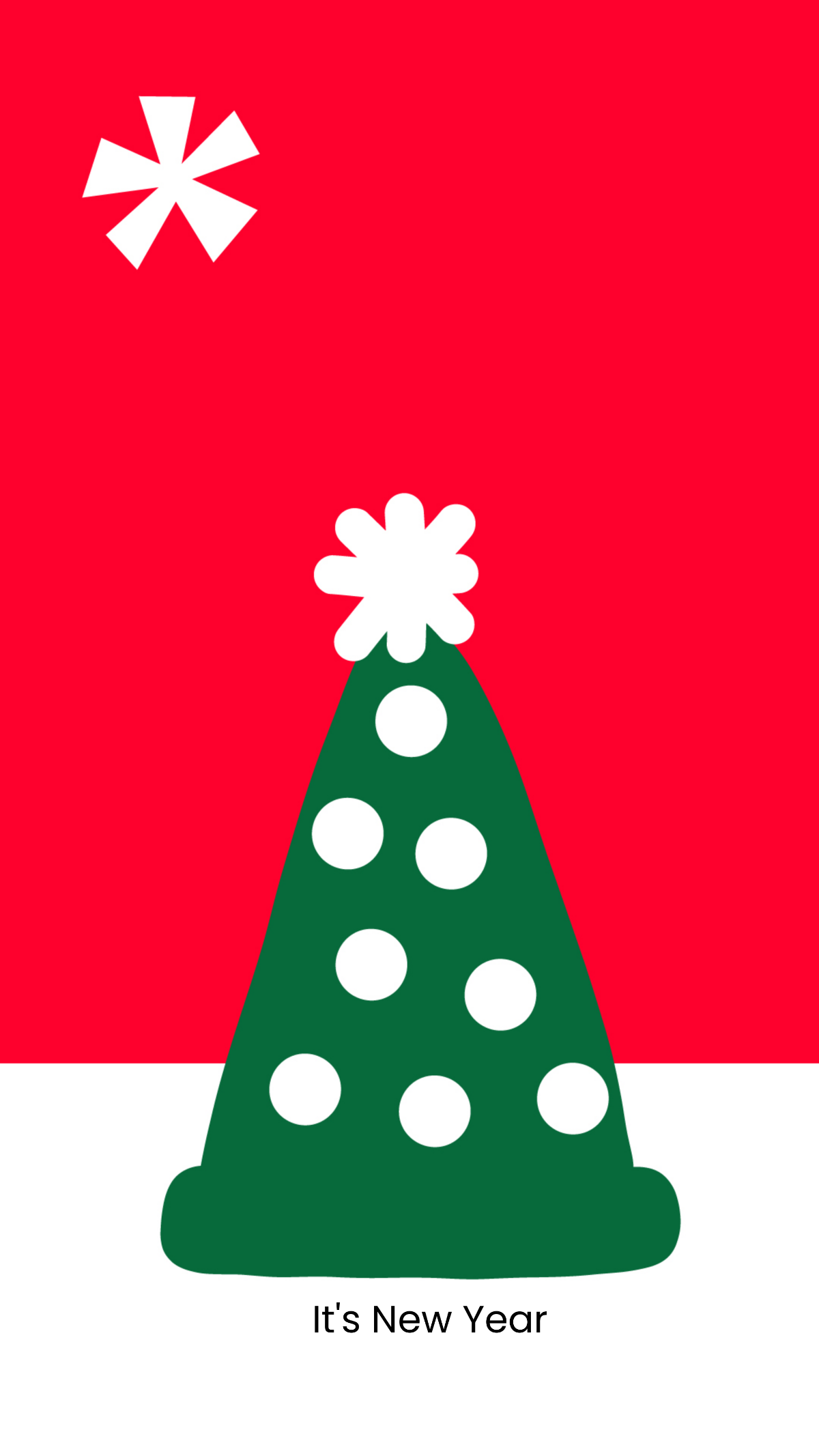 Free Minimalist New Year Wallpaper to Edit Online