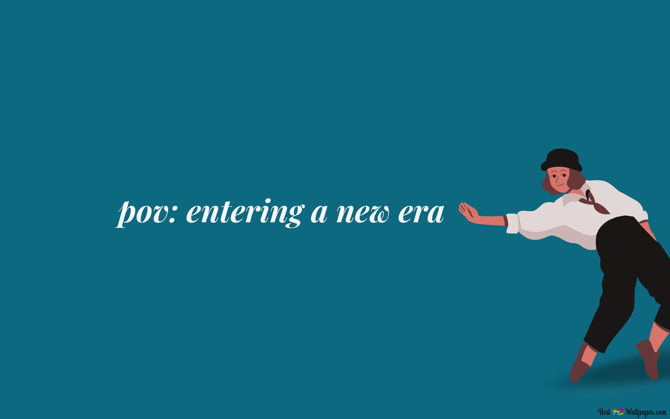 Minimalist Art Design, Happy New Year quotes: Entering a New Era 4K wallpaper download