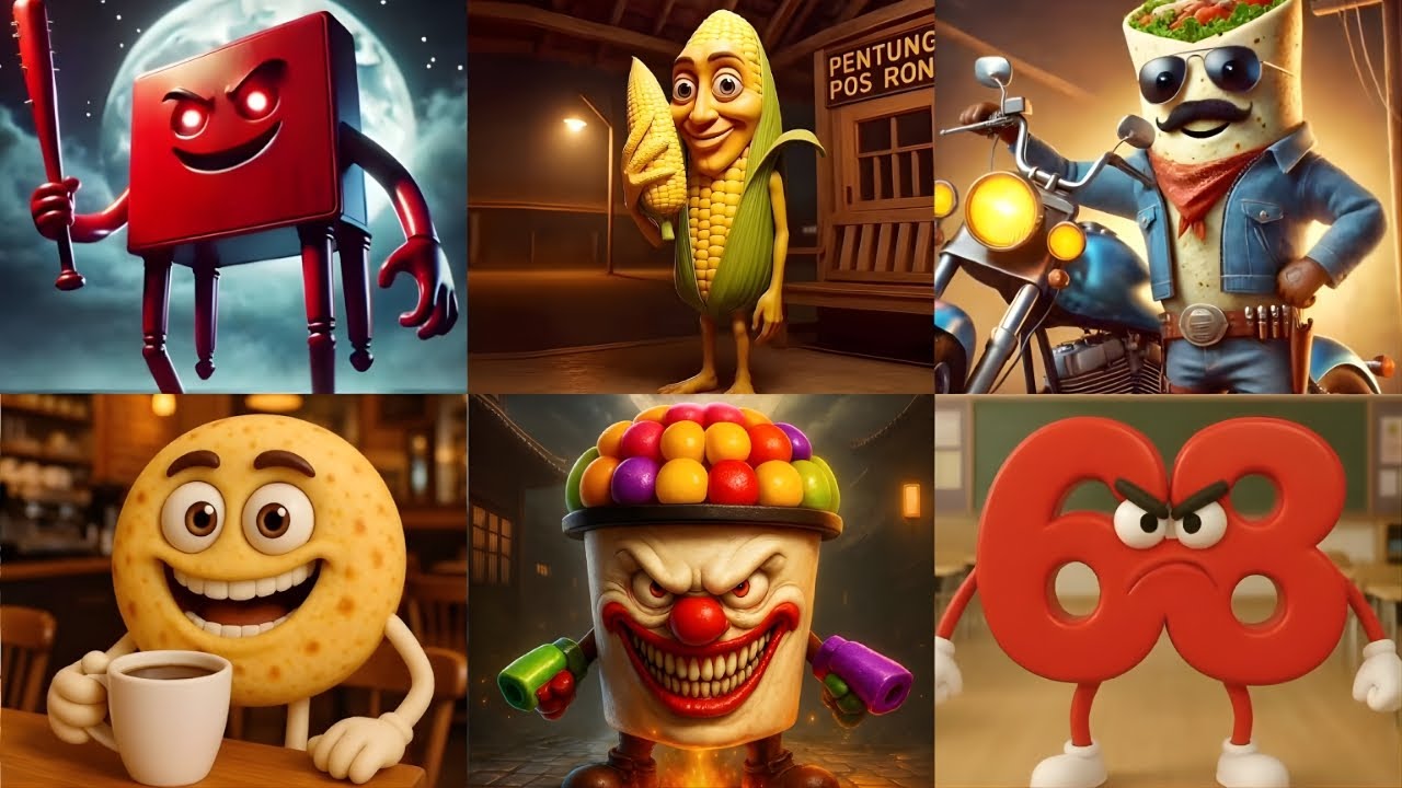 Guess New ITALIAN BRAINROT ANIMALS MEME Cappuccino Clownino, Chachechi Sahur, Burrito Bandito