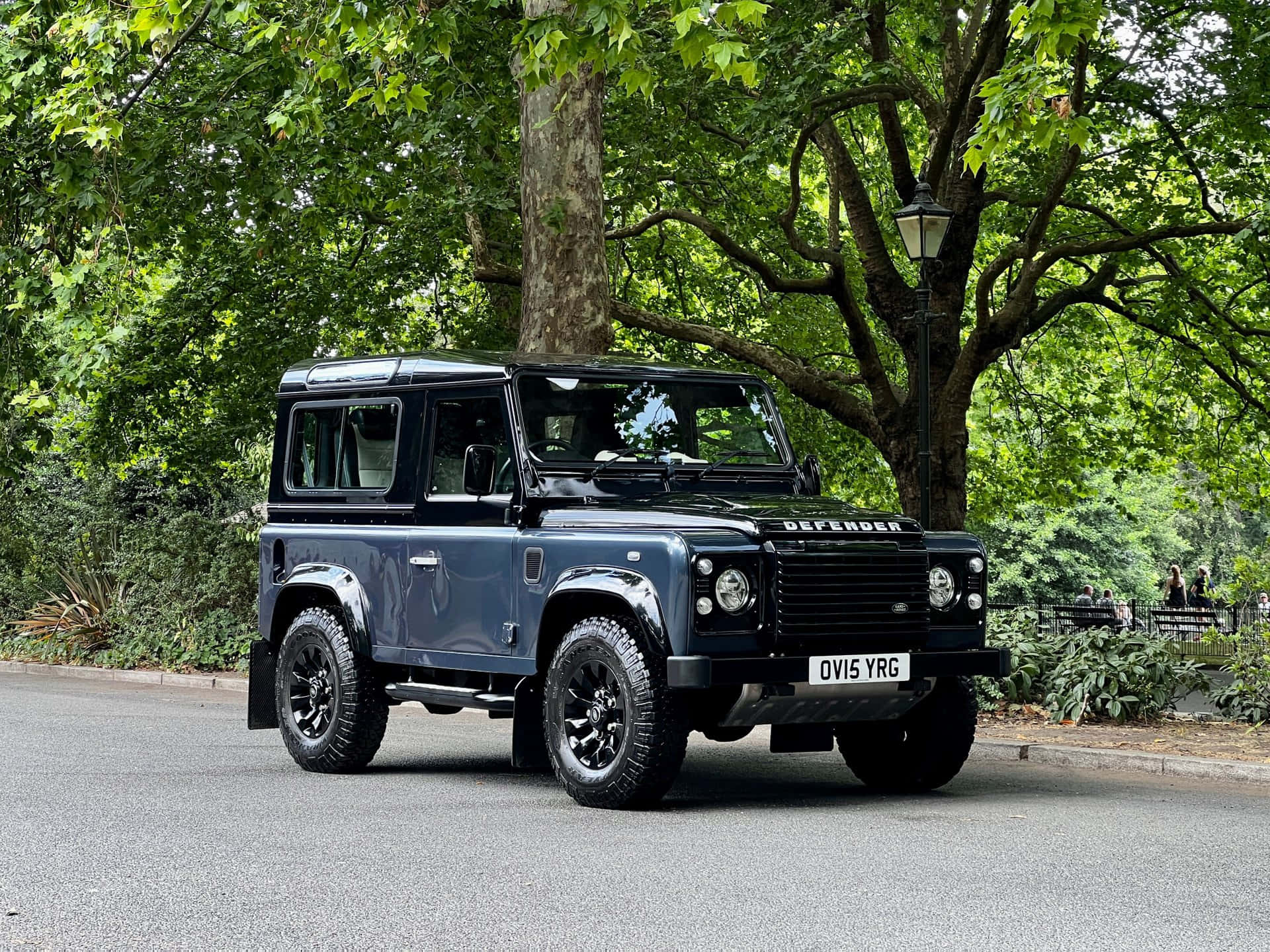 Download Classic Land Rover Defender Off Roading Wallpaper