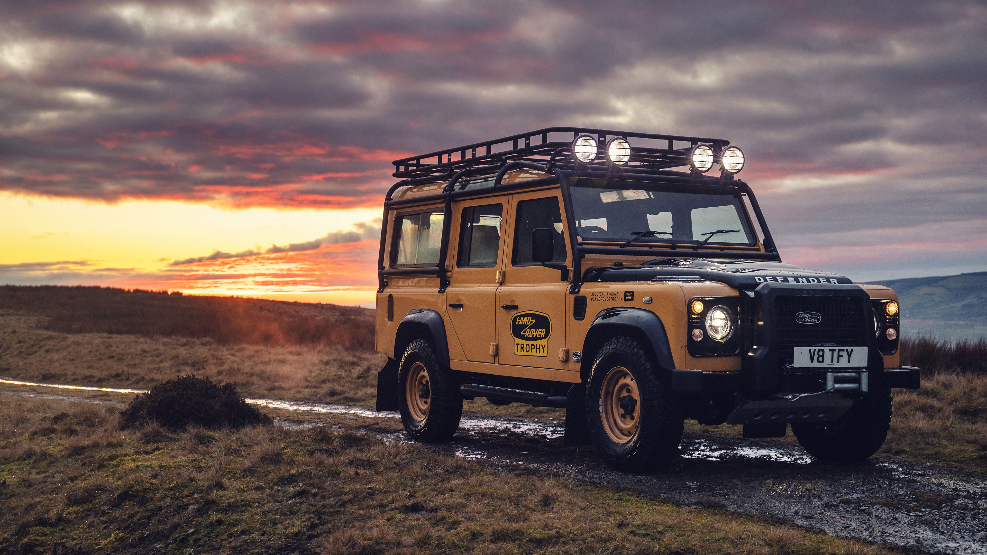Download SUV Car Land Rover Vehicle Land Rover Defender 4k Ultra HD Wallpaper