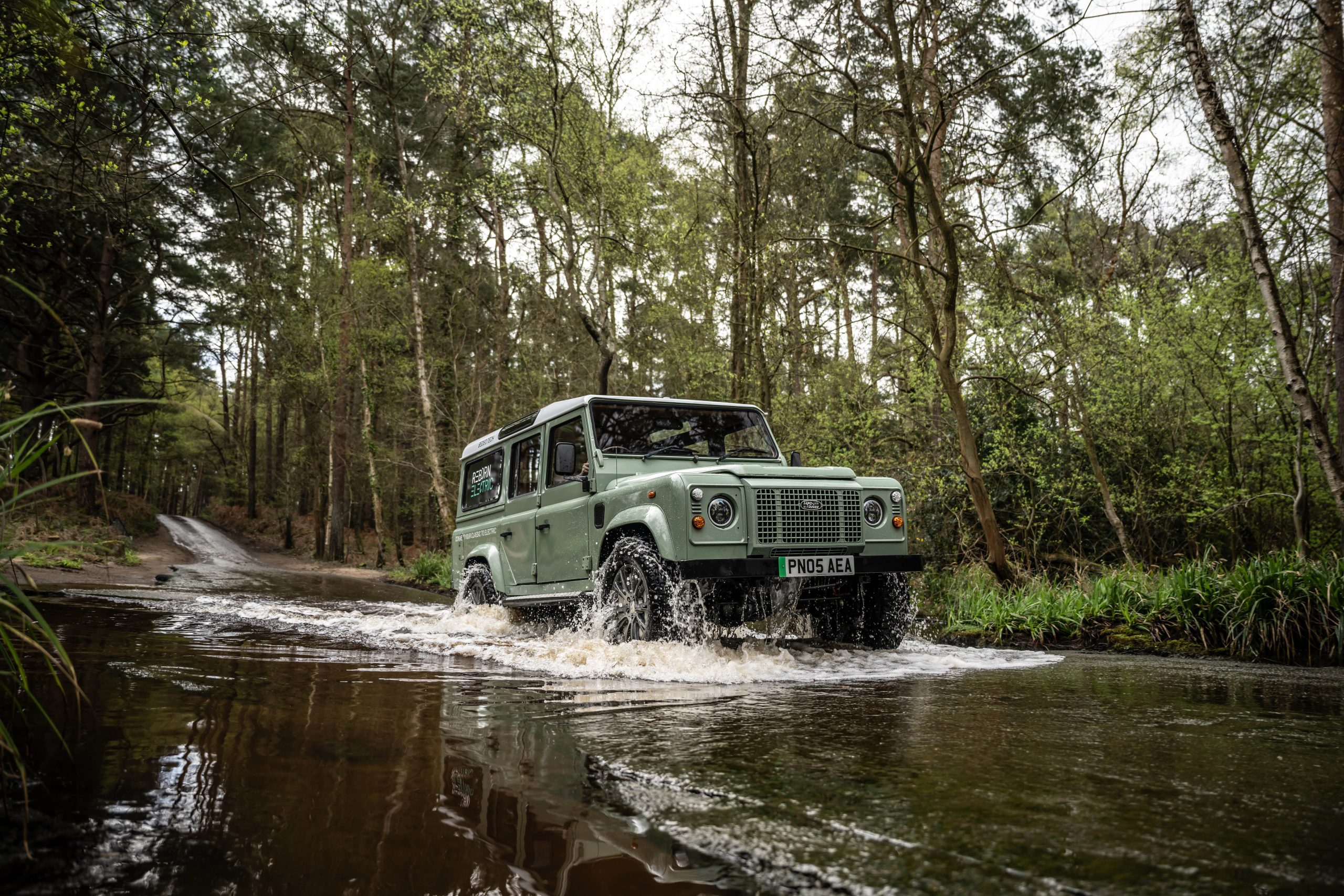 This EV Swapped Defender Is The First Classic Car With Wheel Motors