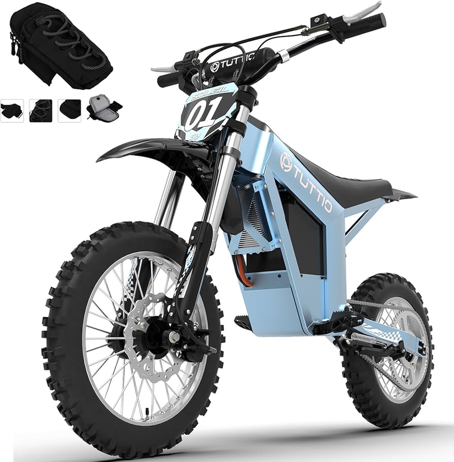 Tuttio Soleil01 GB E Dirt Bike 3000W 37MPH Electric Bike With 48V 21Ah Battery, 14 12 Fat Tire Electric Motocycle, Off Road Ebike For Adults Teens Boys Girls Age (USA Warehouse), Toys & Games