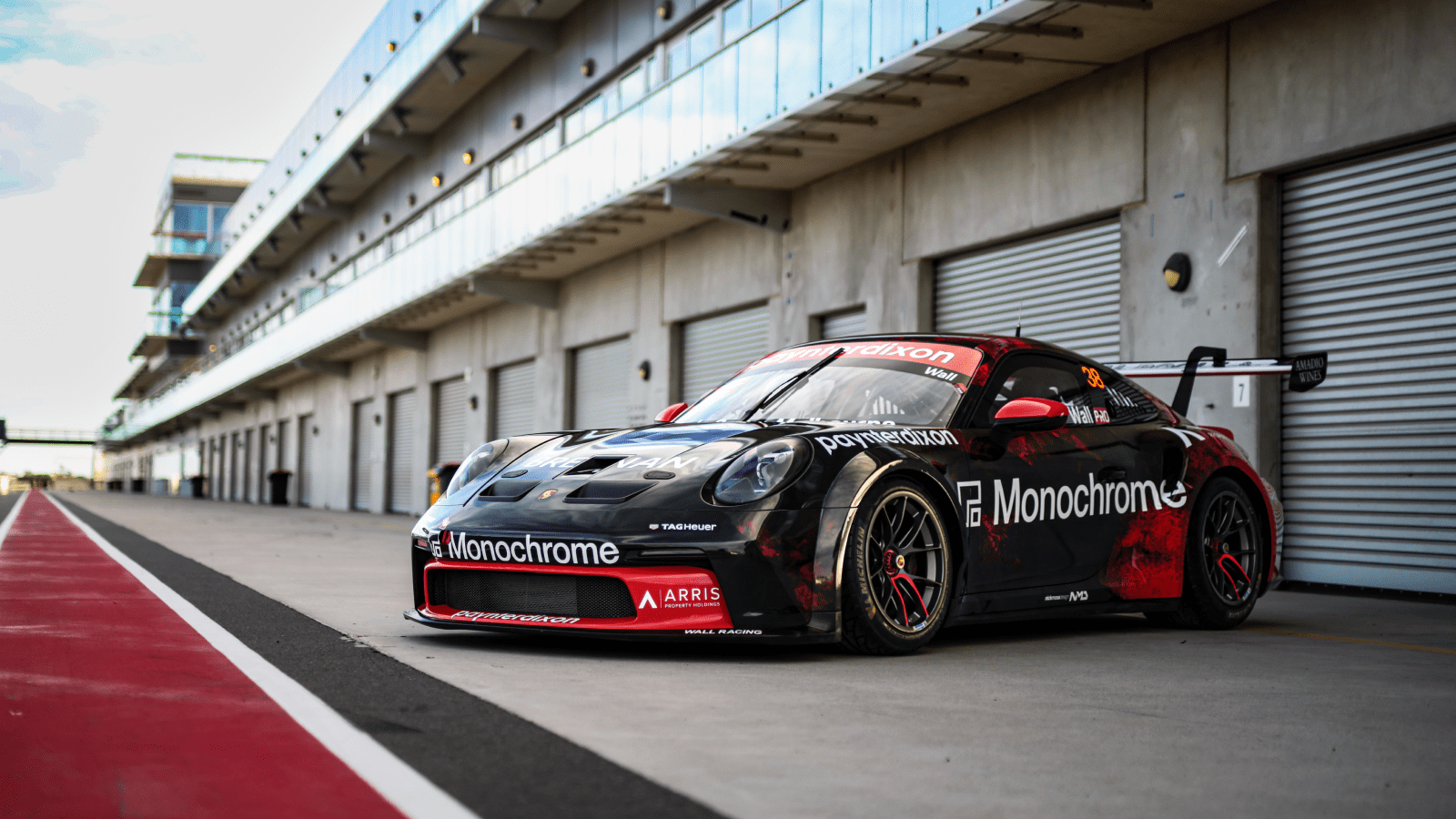 LIVERY REVEAL: Wall Racing and Monochrome announce continued partnership for 2023 Porsche Carrera Cup season