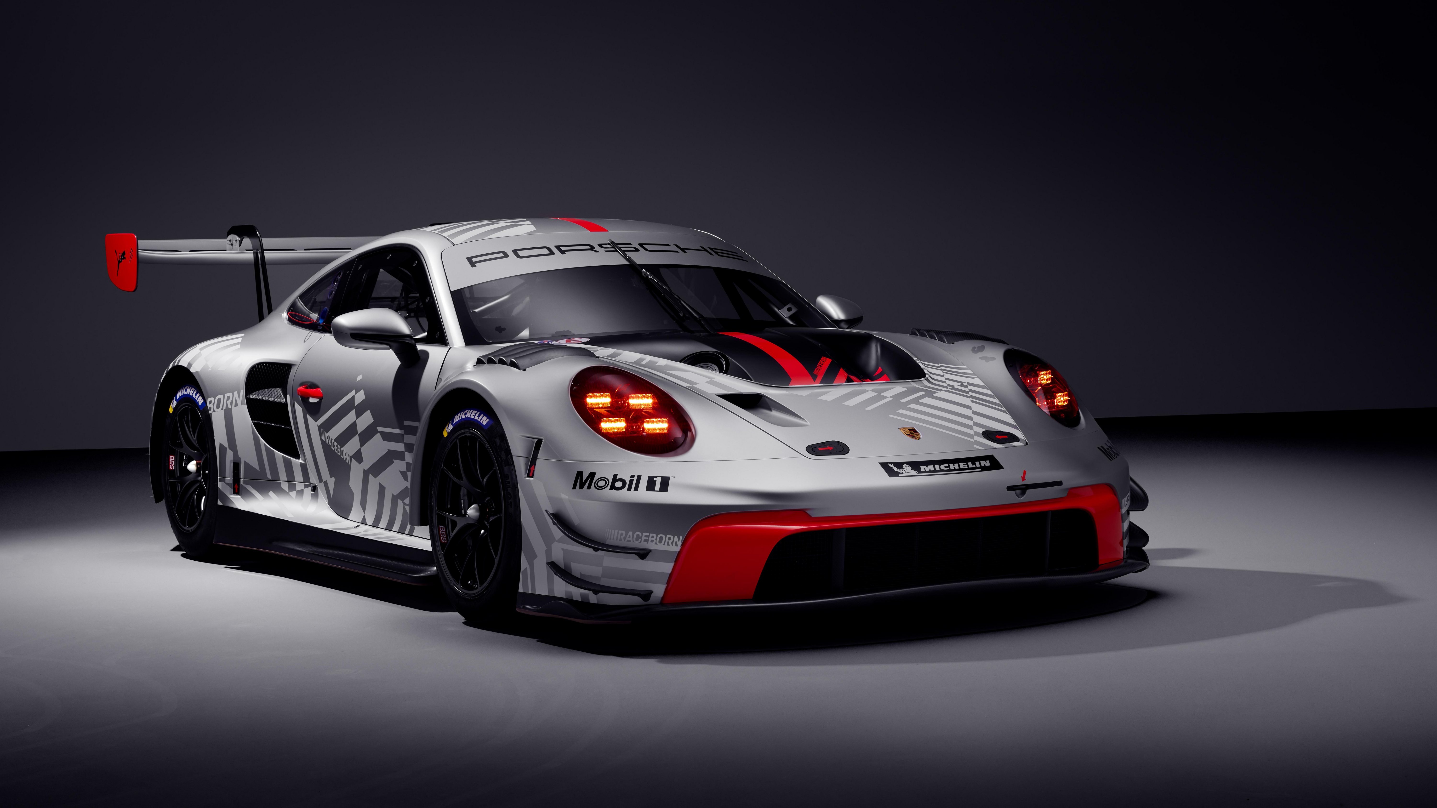 Porsche 911 GT3 R Wallpaper 4K, 2025, 5K, Dark background
