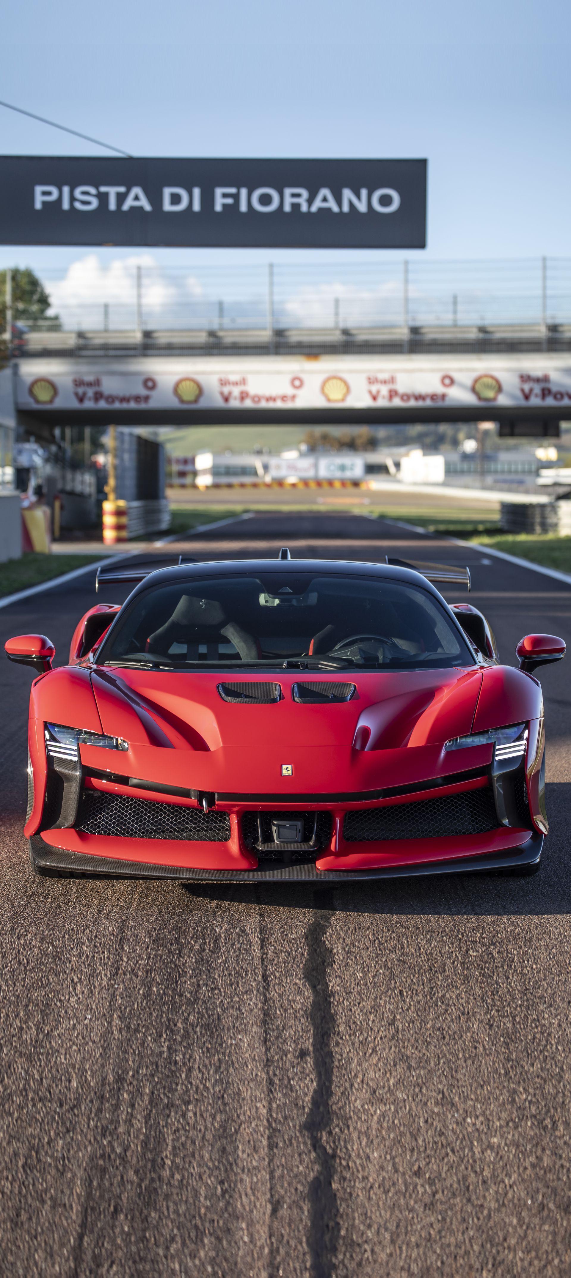 SF90 XX Stradale in Fiorano's circuit mobile wallpaper