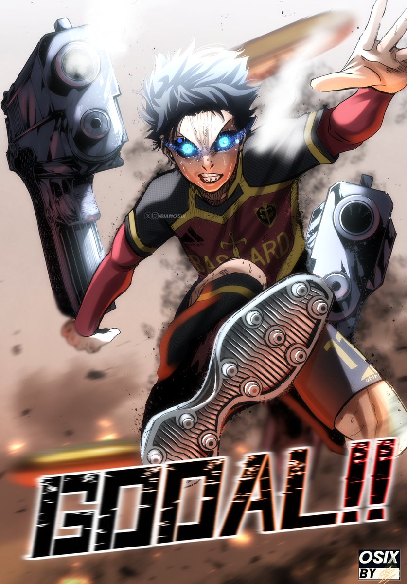 Two Gun Volley.. isagi yoichi #BLLK #BLUELOCK #MANGACOLOR #BLUELOCK282 #BLUELOCKSEASON2 #isagiyoichi