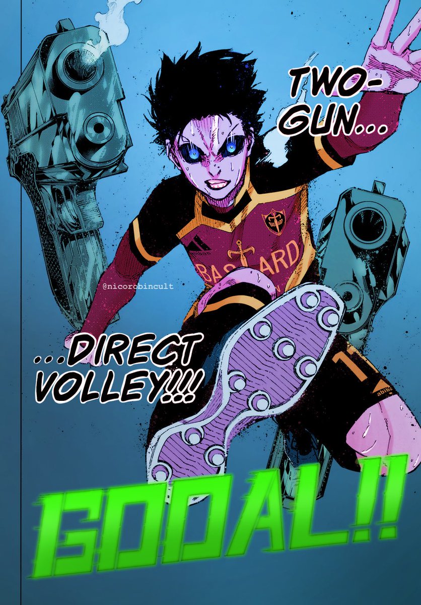 Isagi Yoichi's Two Gun Direct Volley!!! Coloring By Me #bluelock257