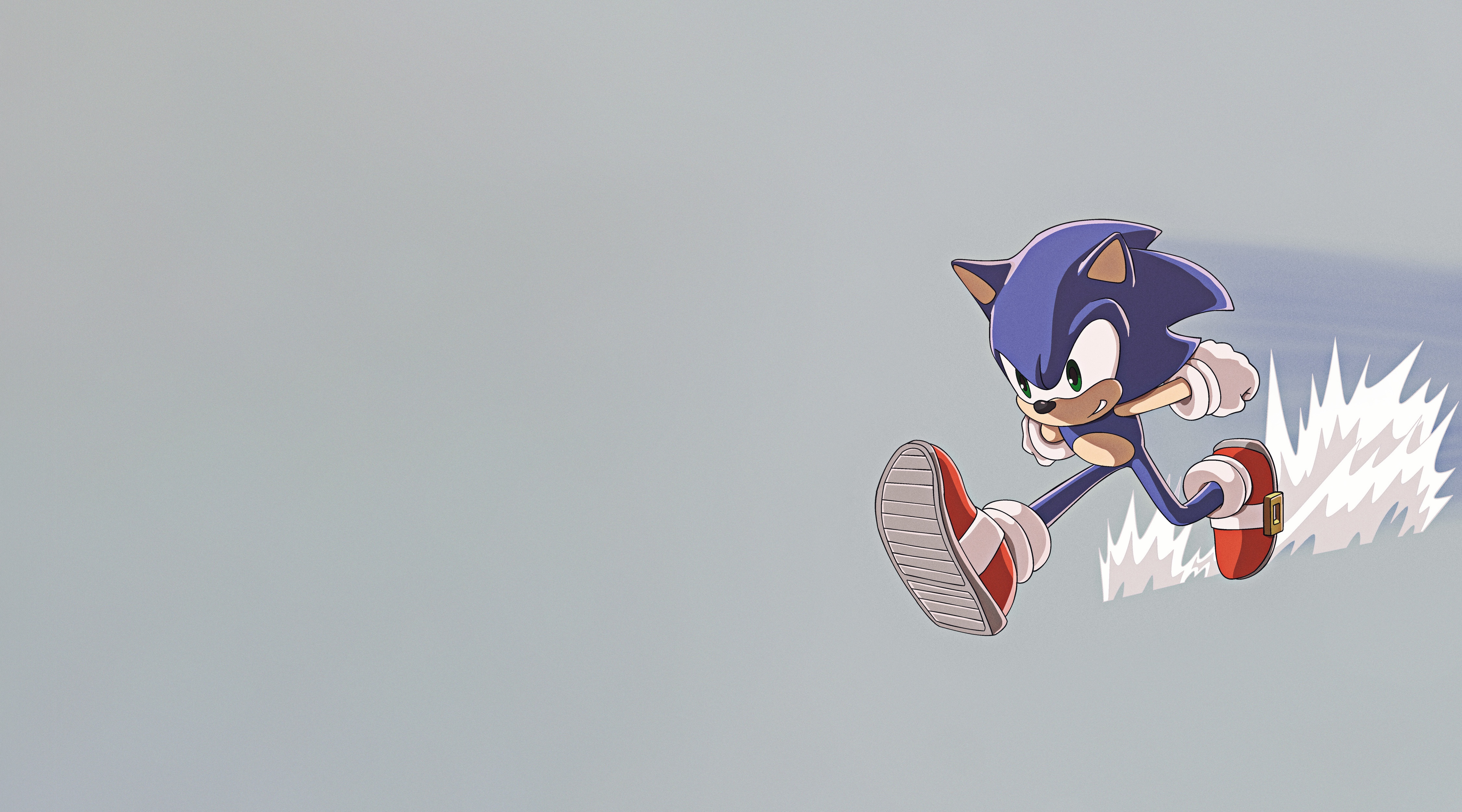 Wallpaper Sonic, style, art, speed, hedgehog, Sonic, Characters, Sonic The Hedgehog for mobile and desktop, section минимализм, resolution 4500x2500