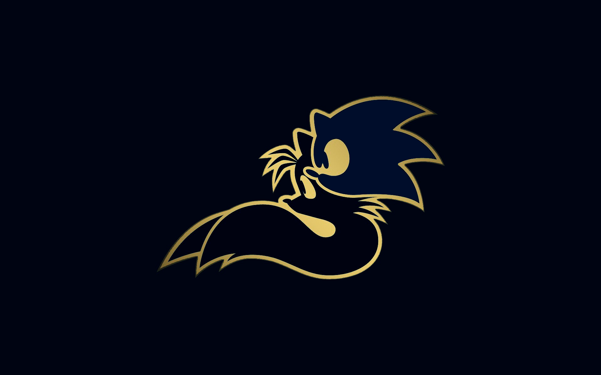 Sonic the Hedgehog HD: Sleek Silhouette Wallpaper