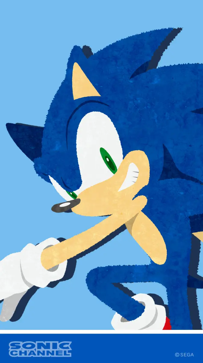Minimalist Sonic wallpaper