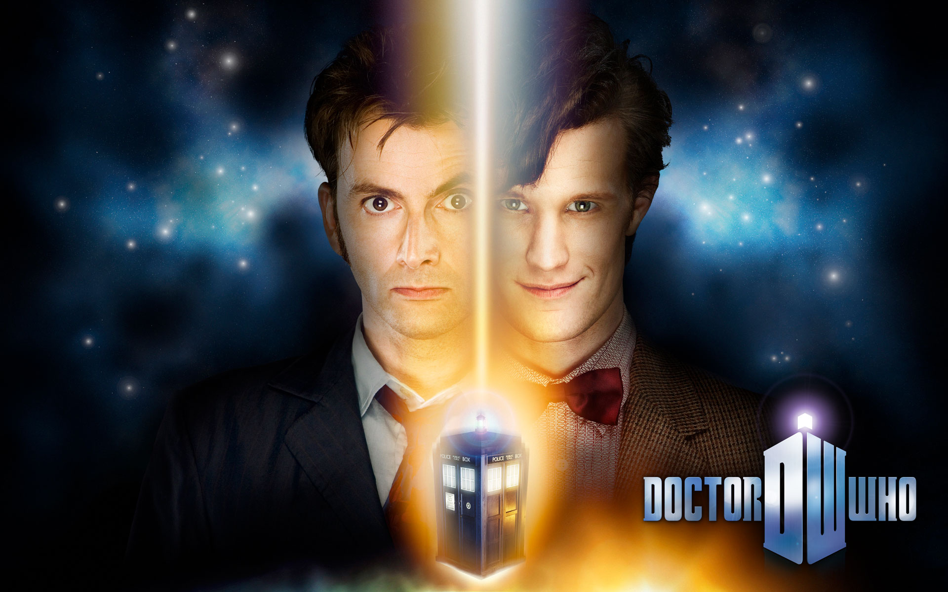 Doctor Who HD Wallpaper: The Tenth and Eleventh Doctors Unite