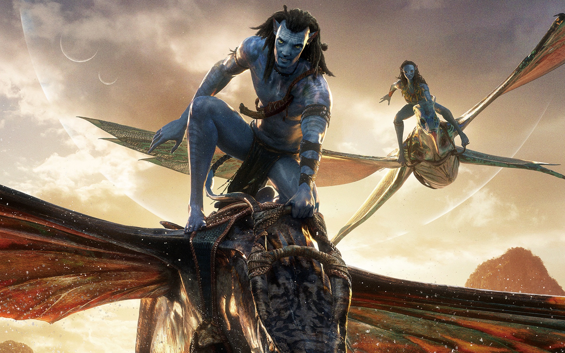 Avatar: The Way of Water Wallpaper 4K, Jake Sully, Neytiri