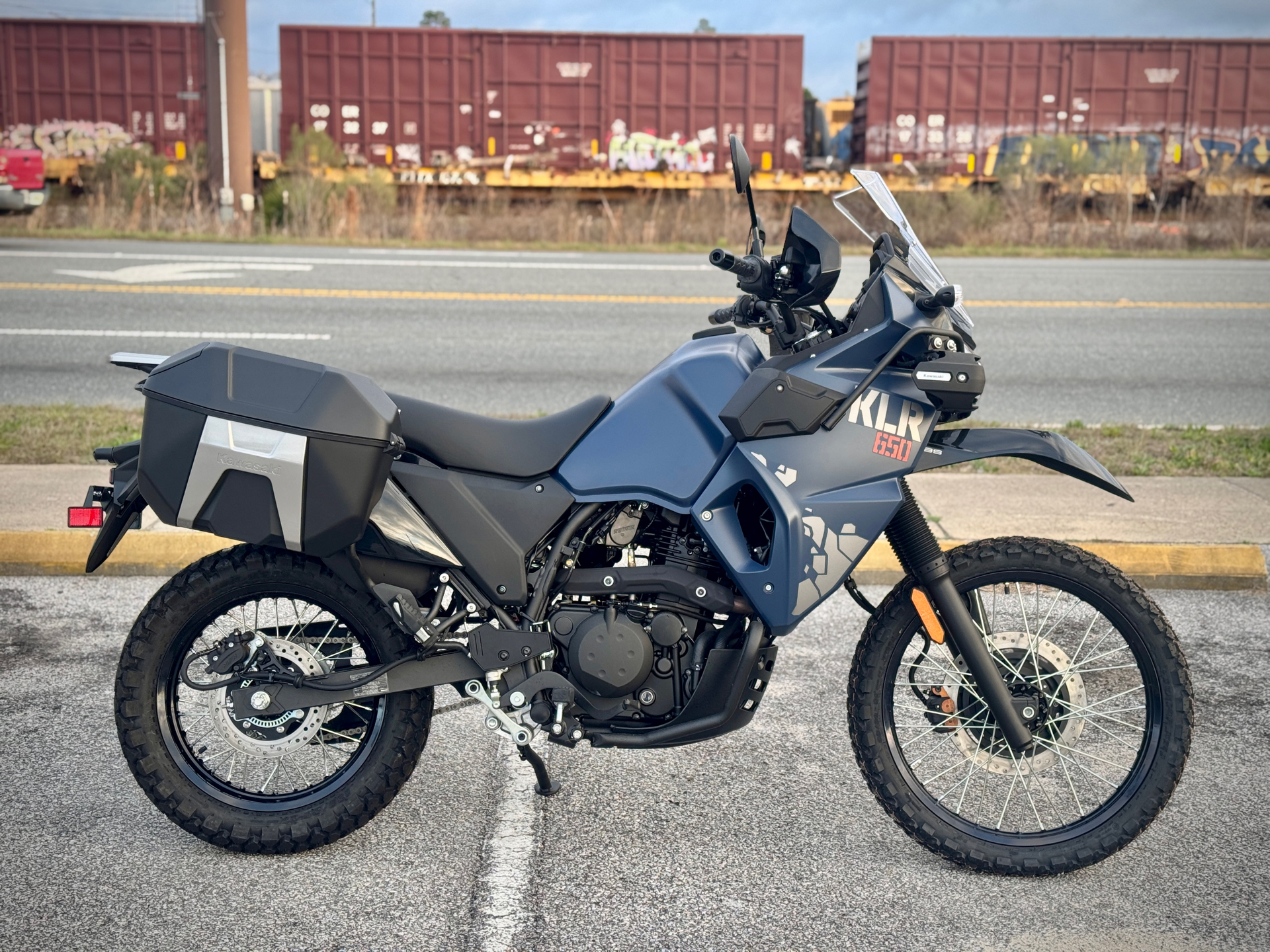 New 2025 Kawasaki KLR 650 Adventure ABS, Panama City FL. Specs, Price, Photo. Metallic Matte Twilight Blue KW A35916