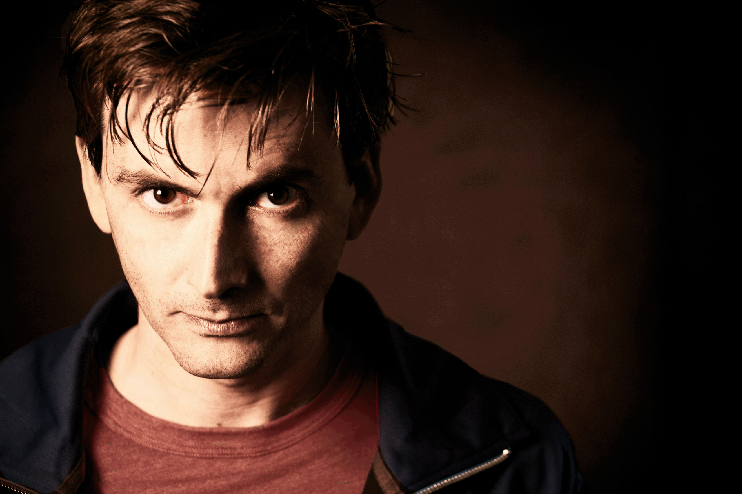 Desktop wallpaper: David Tennant, Celebrity, Actor, Brown Eyes, Face 4K free download for PC. 900506
