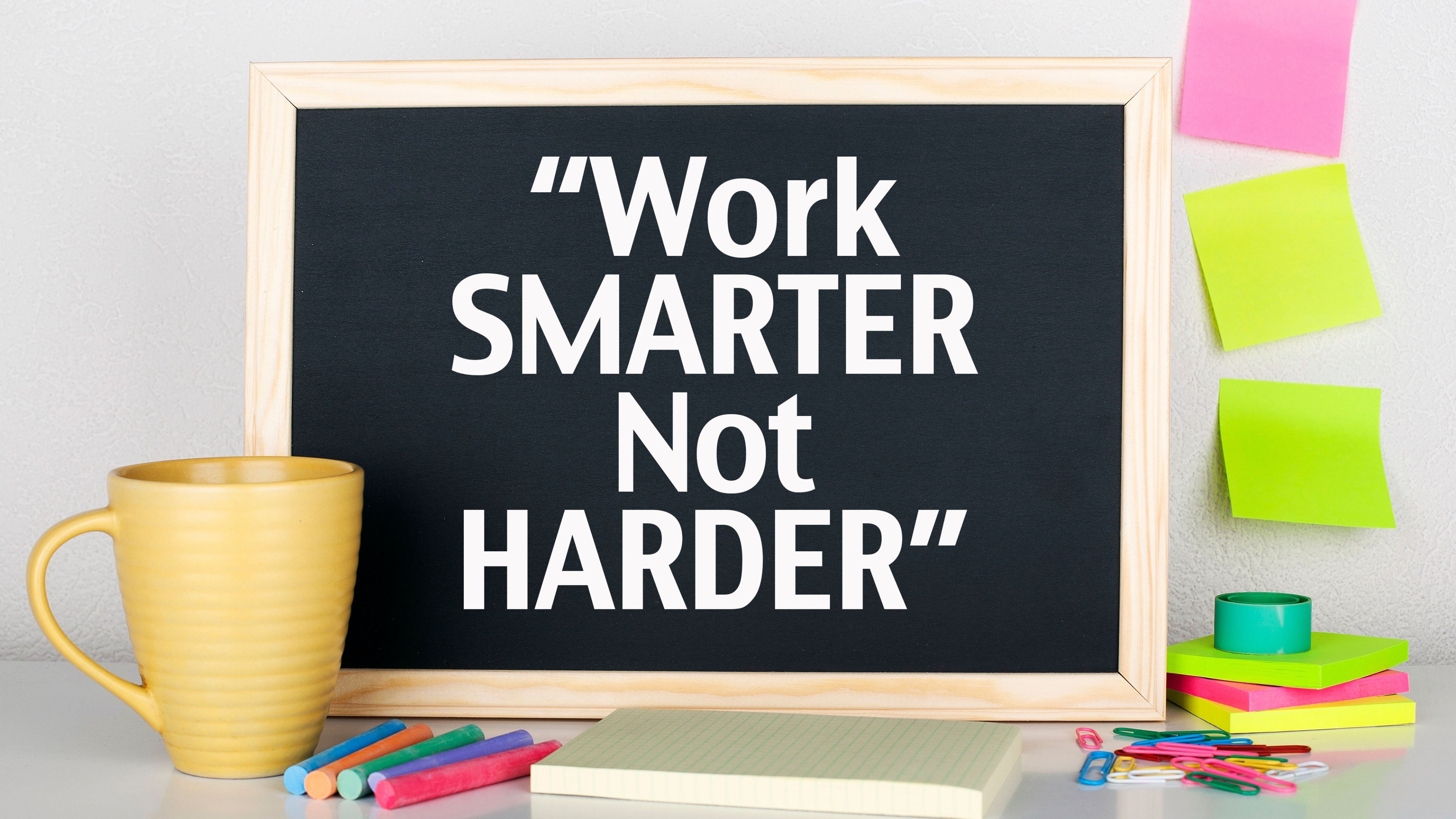 Work Smarter Not Harder 4K HD Motivational Wallpaper