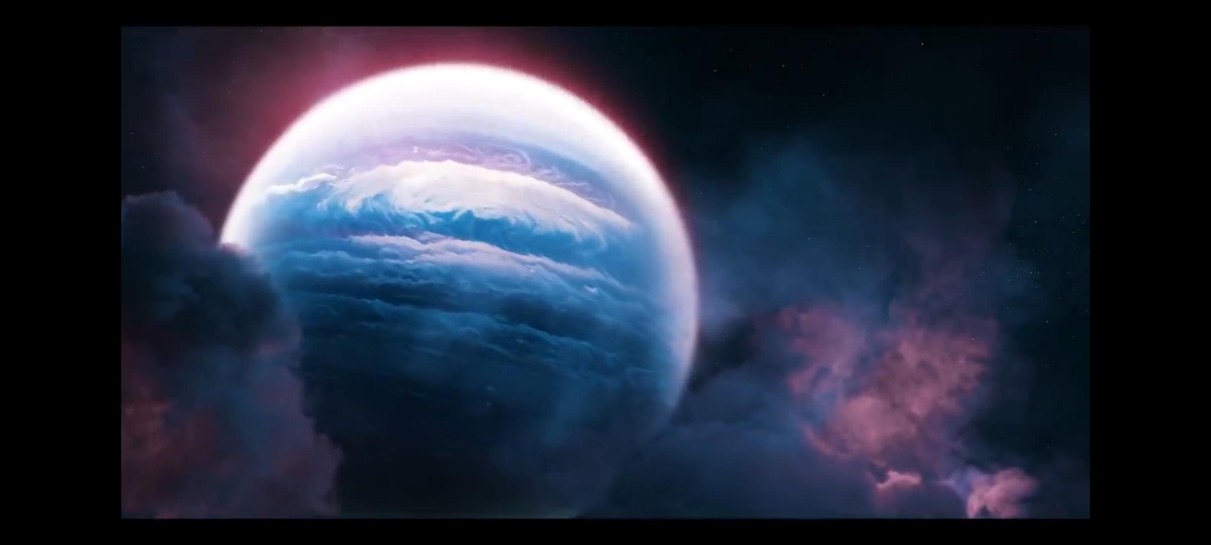 Giant water planet that has a massive, hundreds of kilometers deep, ocean that boils at 200 degrees celcius under high pressure!