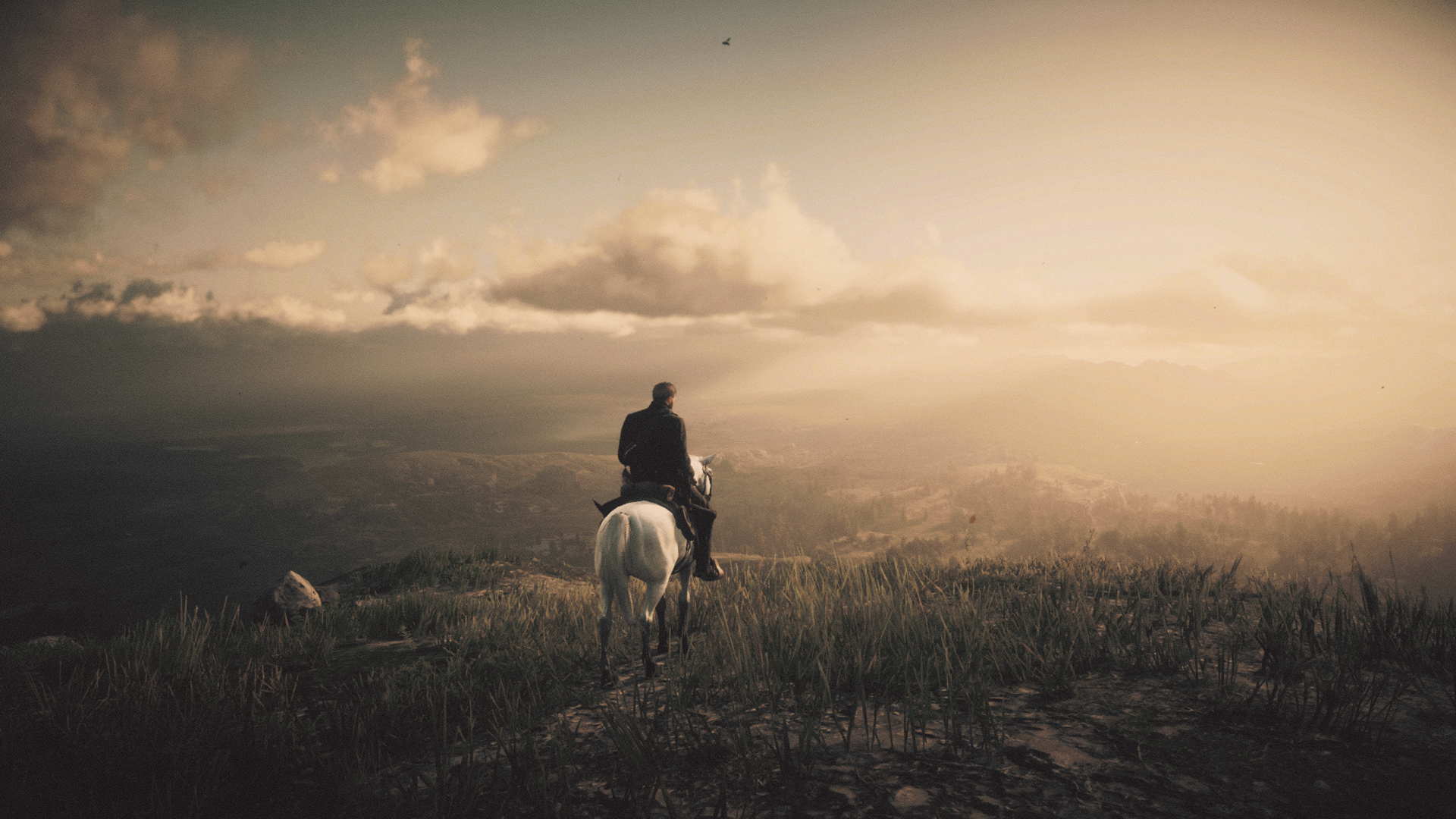 Red Dead Redemption 2: Lone Rider at Mountain Twilight