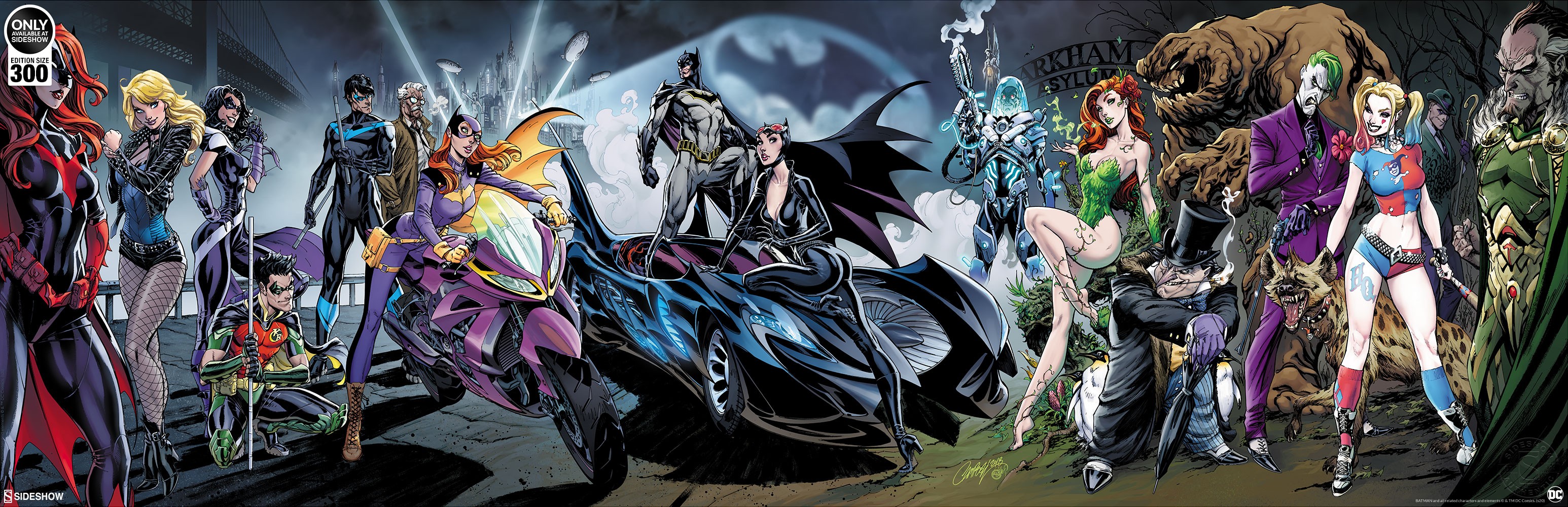 Batman 50 Deluxe Print by J. Scott Campbell
