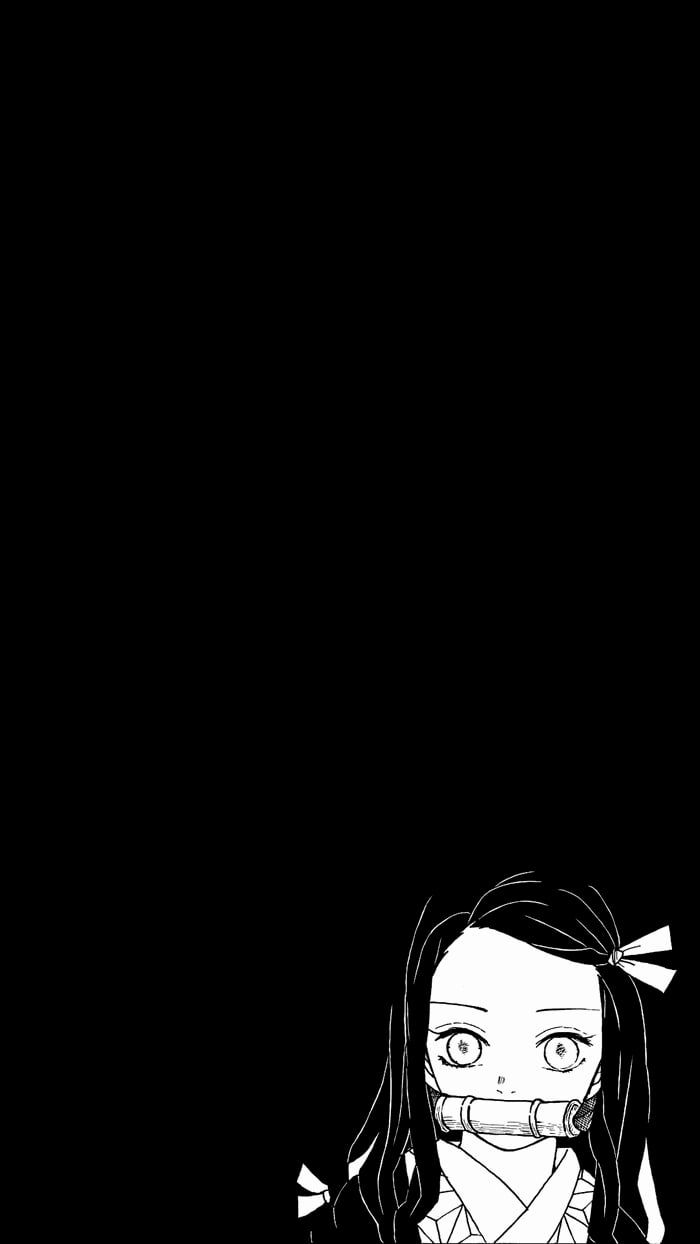 Nezuko wallpaper dark