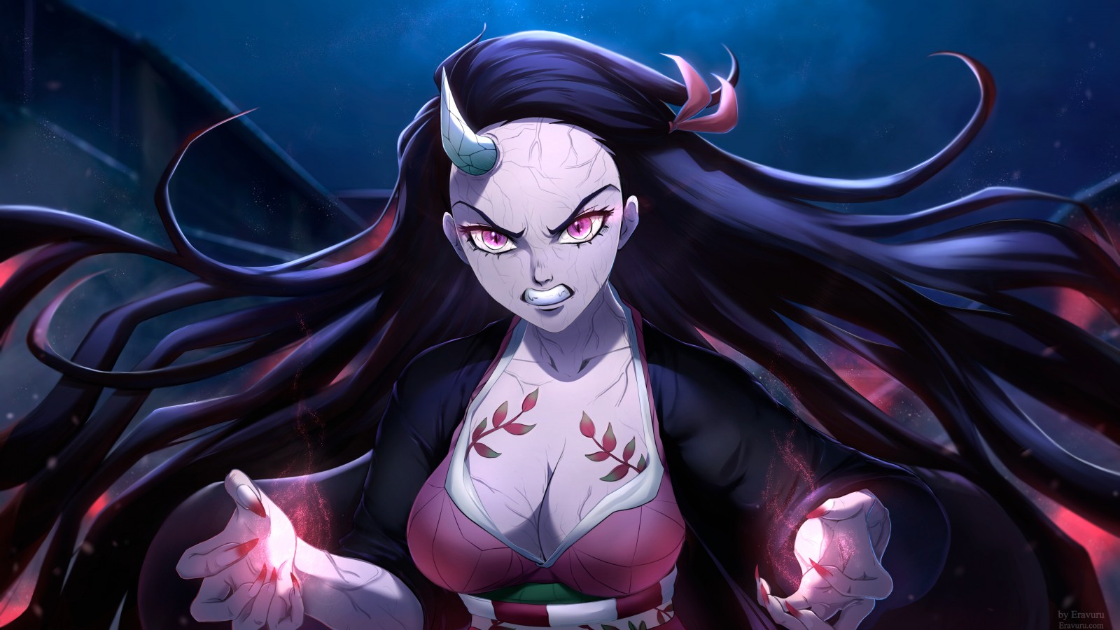 Nezuko Kamado 4K HD Demon Slayer Kimetsu no Yaiba Wallpaper