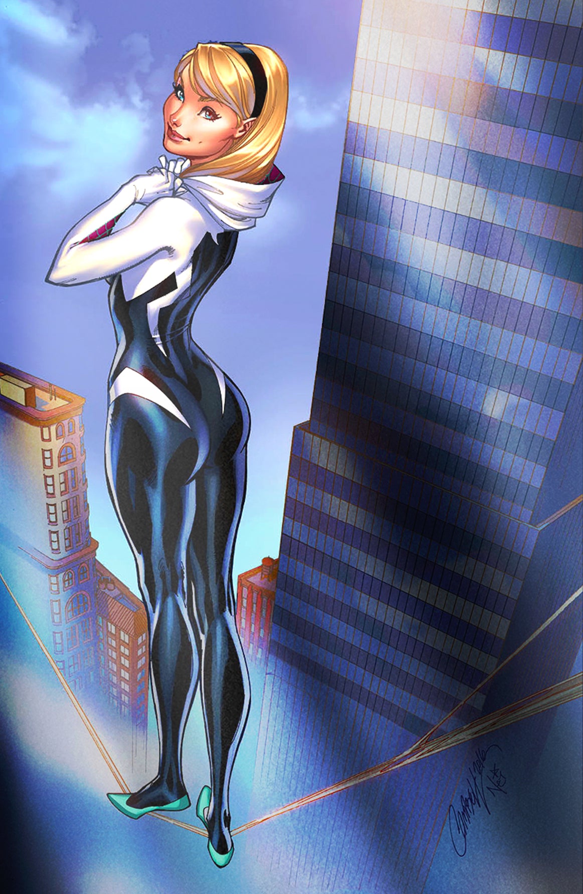 Spider Gwen: The Ghost Spider J. Scott Campbell Foil Variant 9.2 M