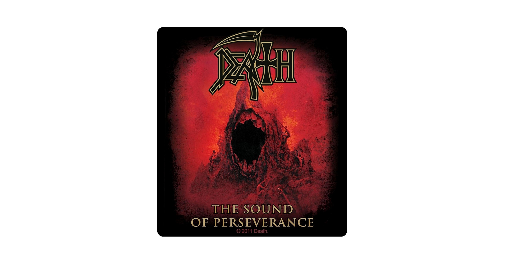 Sticker Death The Sound Of Perseverance Album Cover Art Metal Music Band Decal, Tools & Home Improvement