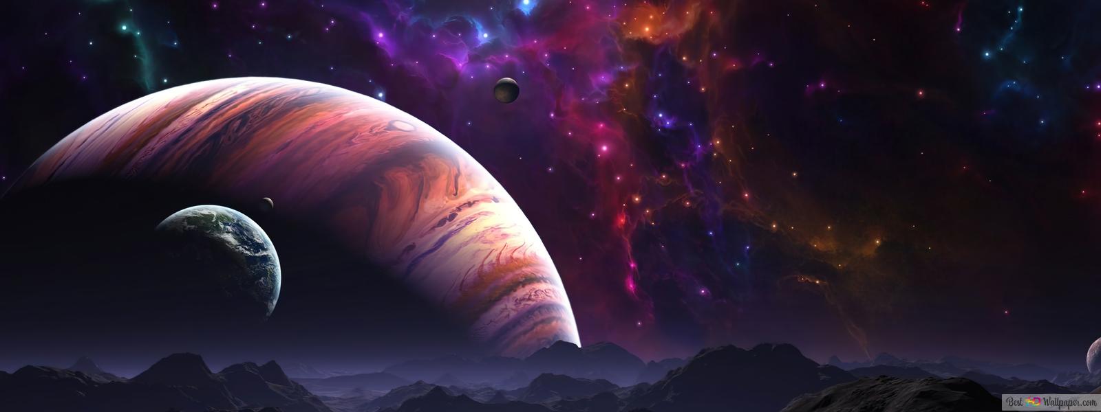 Jupiter Inside Space 4K wallpaper download