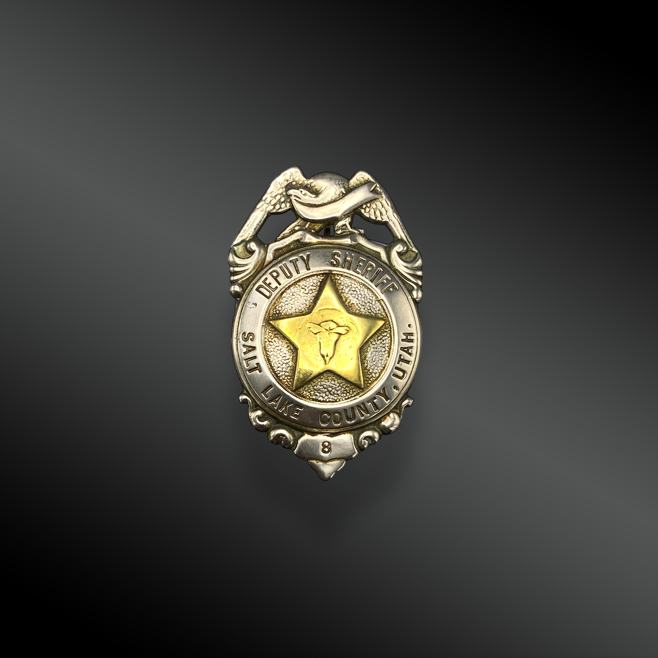 DEPUTY SHERIFF STAR SALT LAKE COUNTY, UTAH USA, circa 1900. Paul Bert Serpette