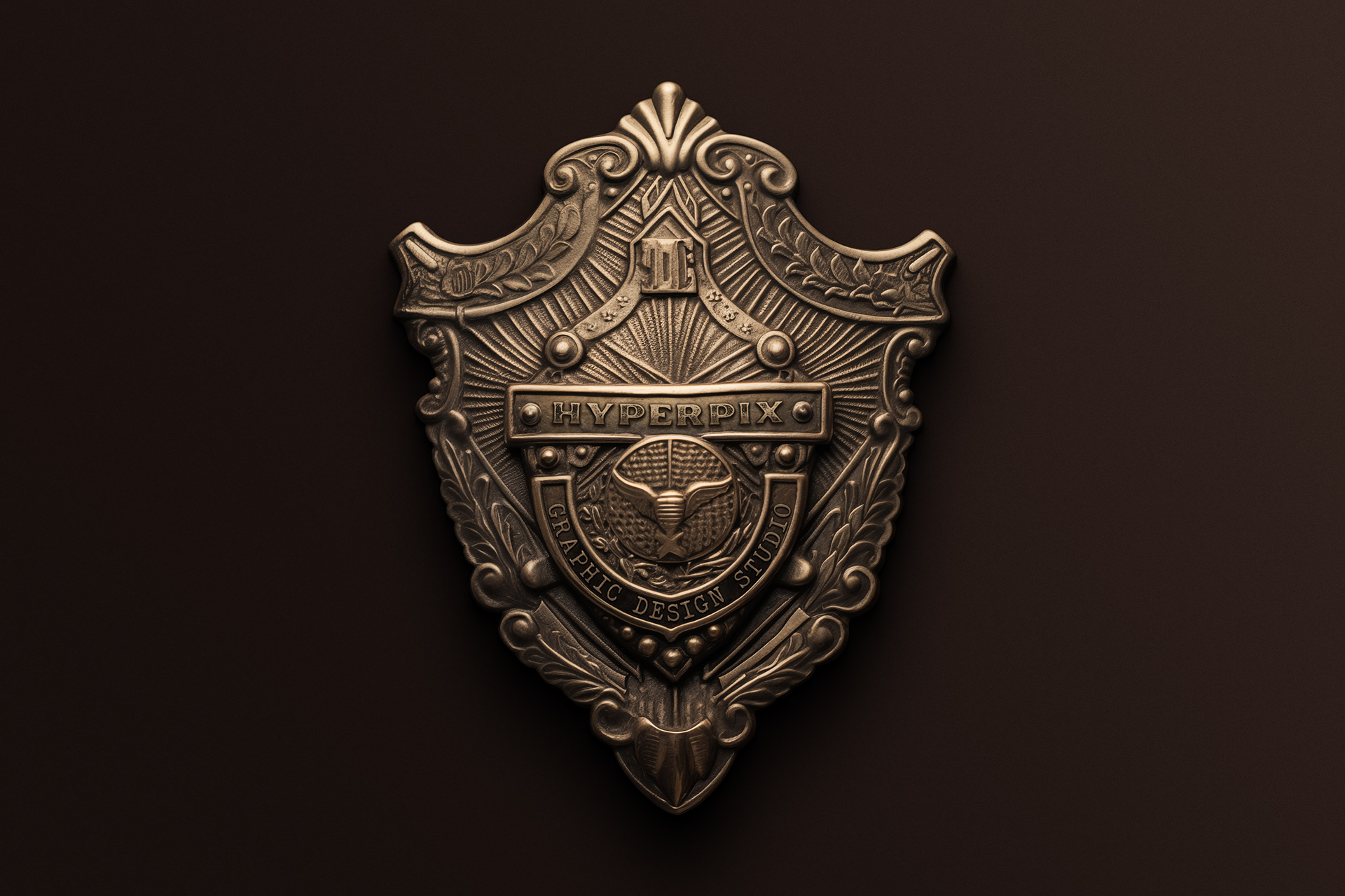 Police / Army / Sheriff Metal Badge PSD. Image - Behance