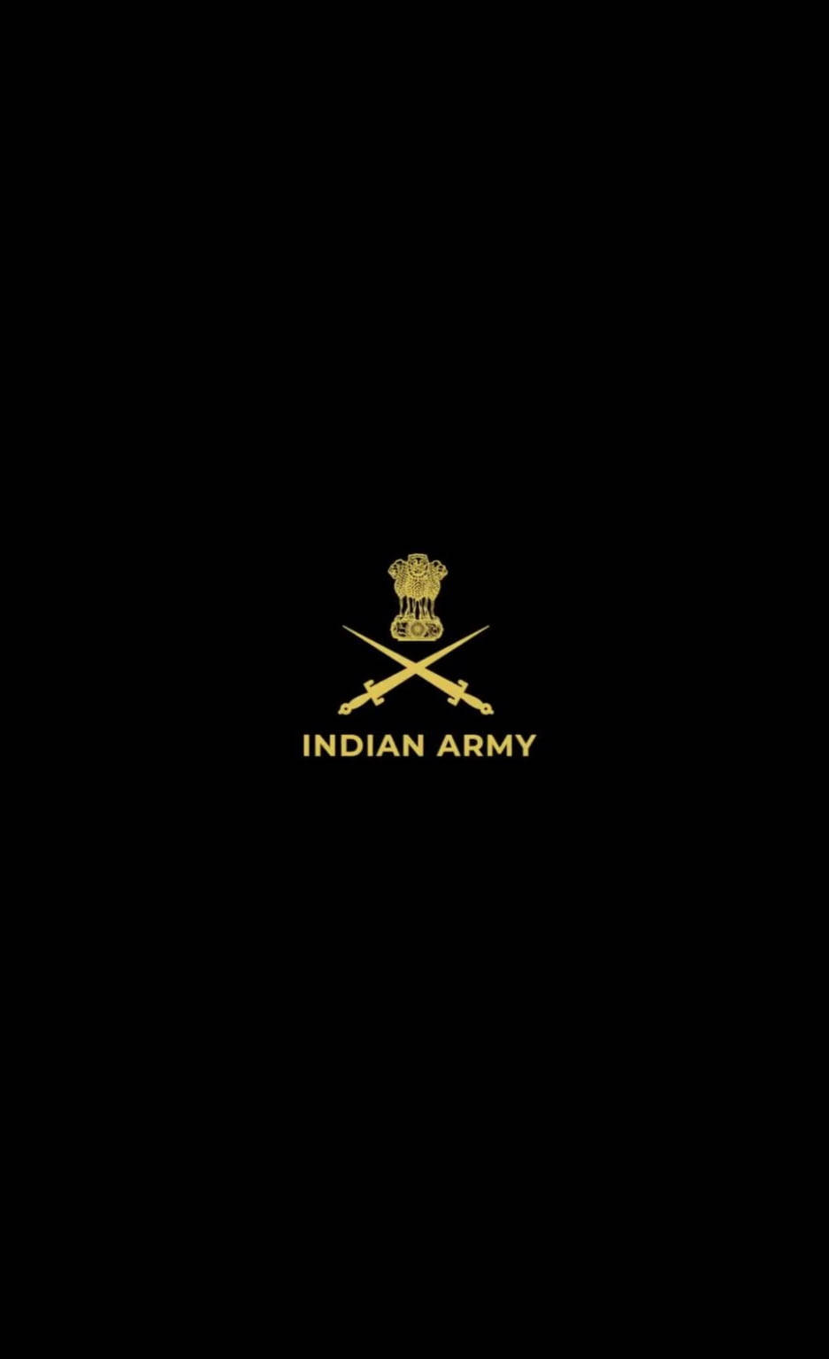 Download Indian Army Logo Minimalist Wallpaper